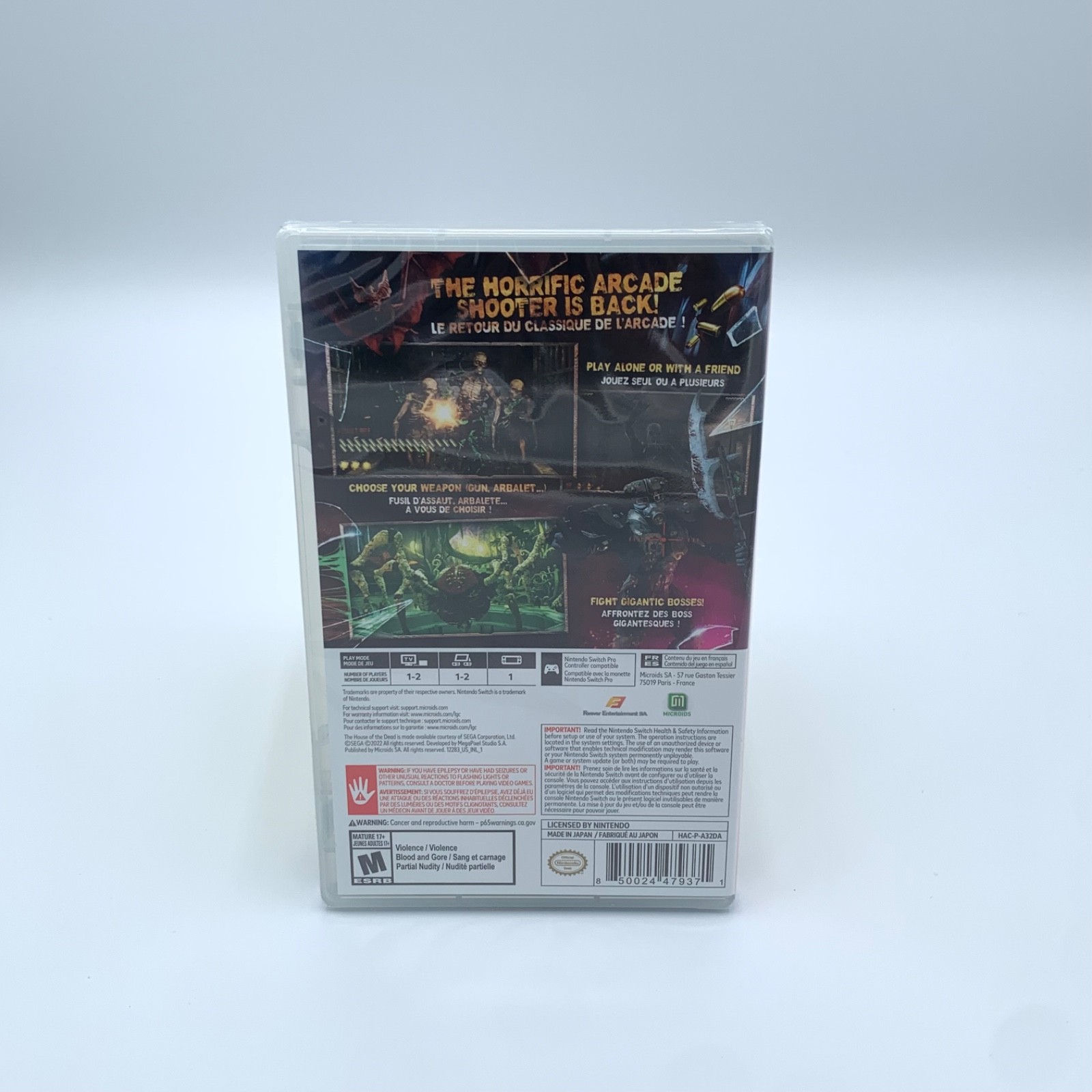 THE HOUSE OF THE DEAD REMAKE NINTENDO SWITCH: NEW / SEALED