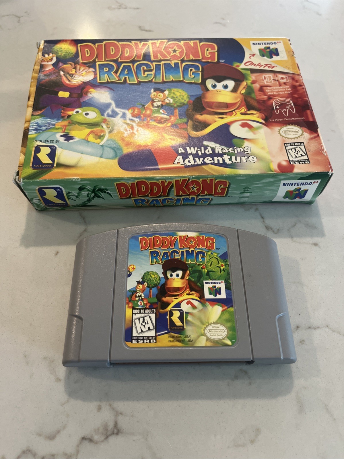 Diddy Kong Racing N64 CIB Complete Box And Manual Authentic