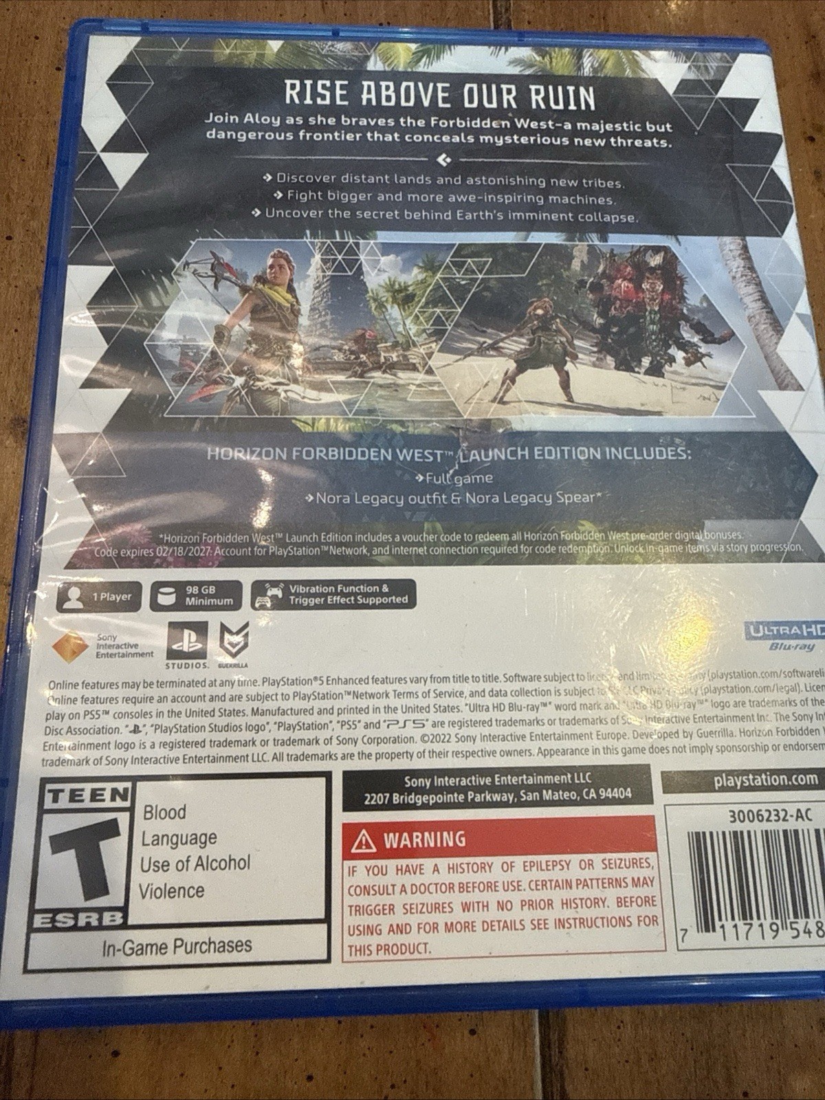 Horizon Forbidden West (PS5) – Launch Edition – NEW Sealed Free Shipping