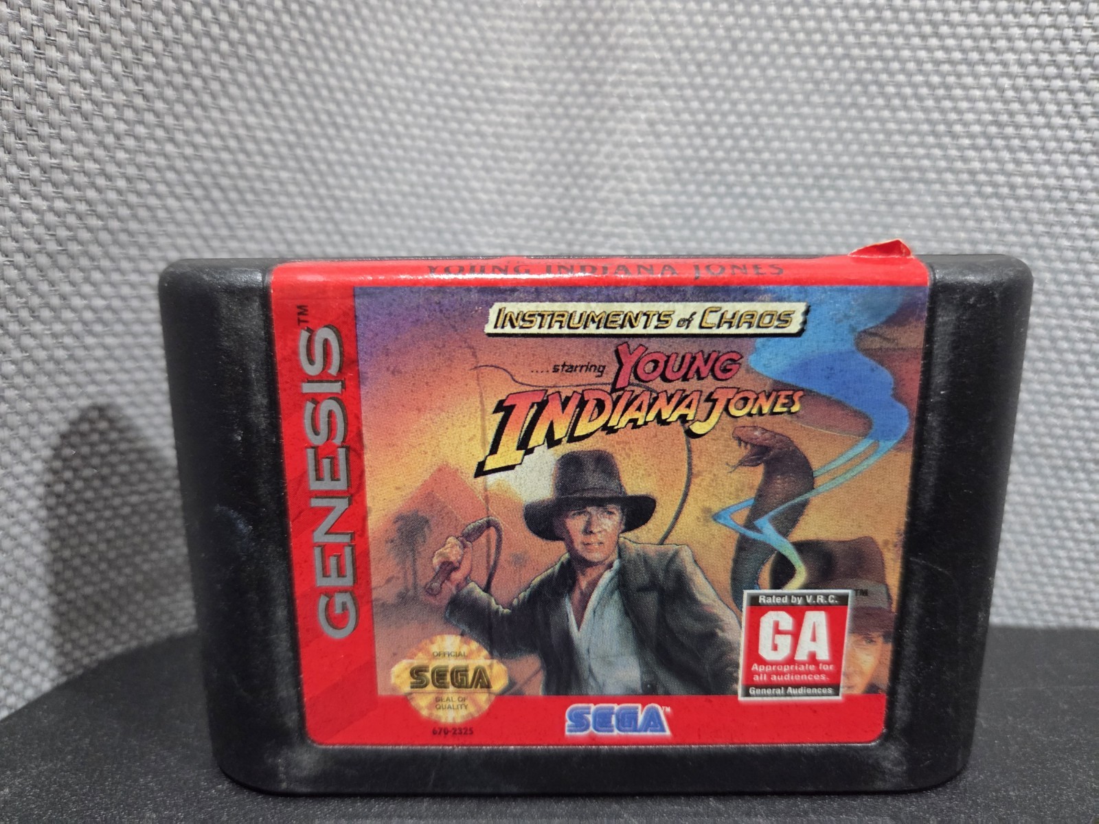 Young Indiana Jones – Authentic (Sega Genesis) Game Cartridge – Tested