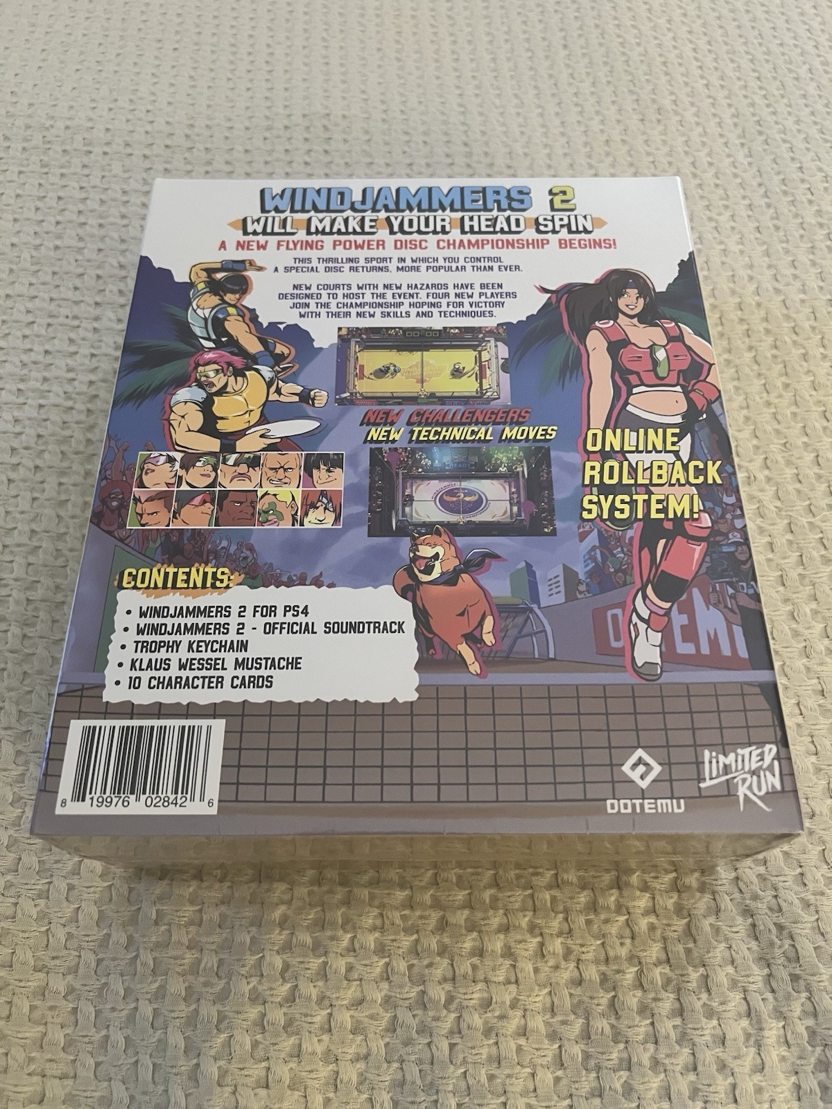 Windjammers 2 Limited Run Collector’s Edition PS4 Brand New Factory Sealed