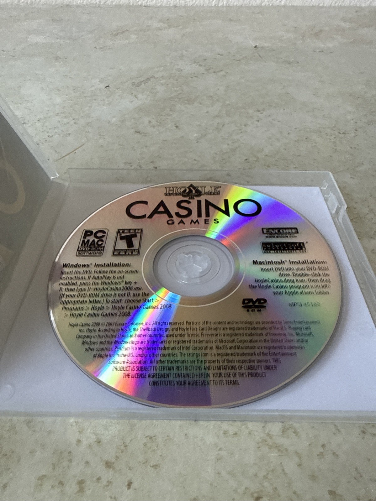 HOYLE CASINO Games CD 2008 Windows 2000 XP 98SE