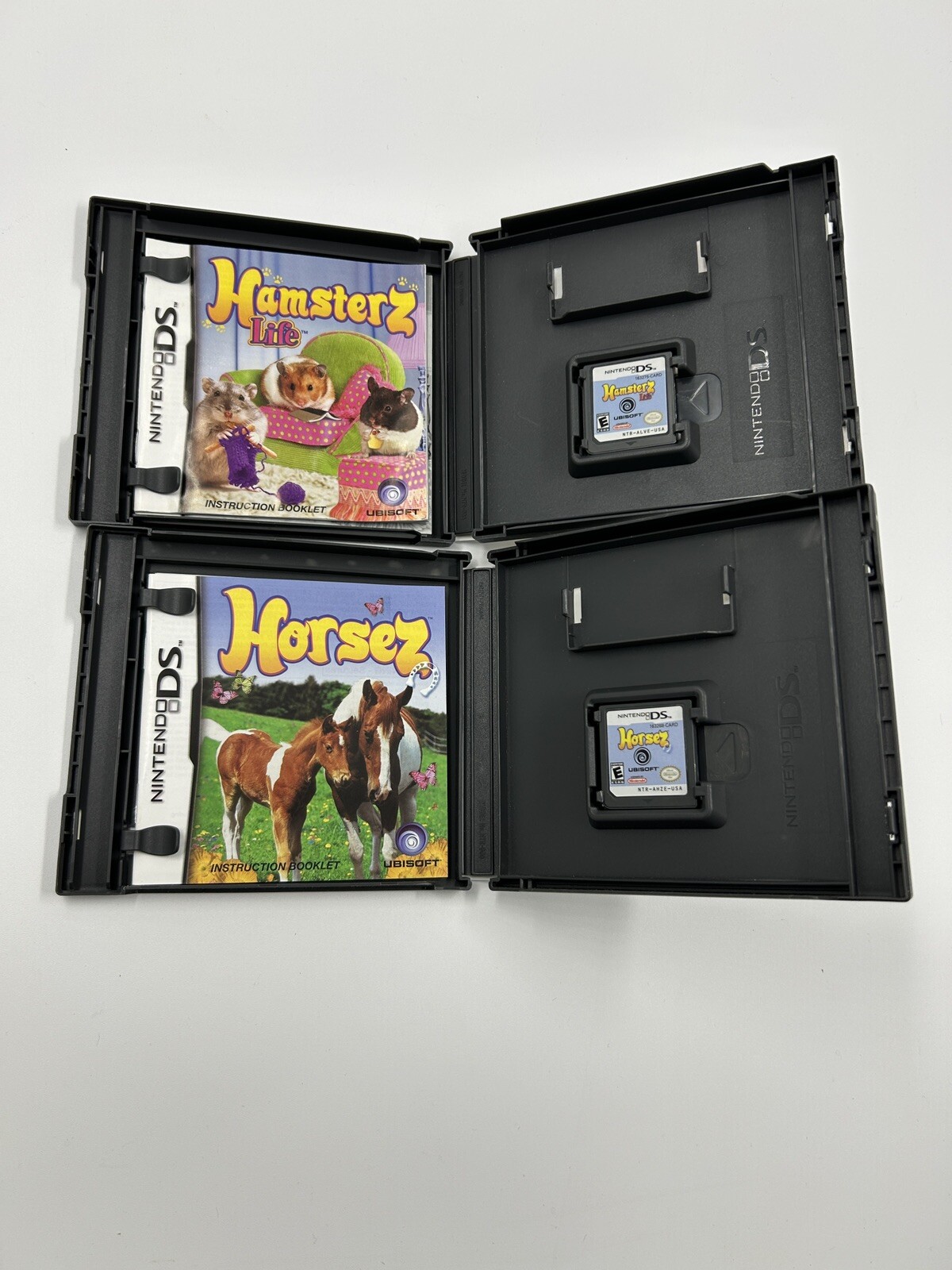 LOT OF 8 NINTENDO DS Games Family Kids Girls Hamsterz Barbie Horsez Puppy Pony