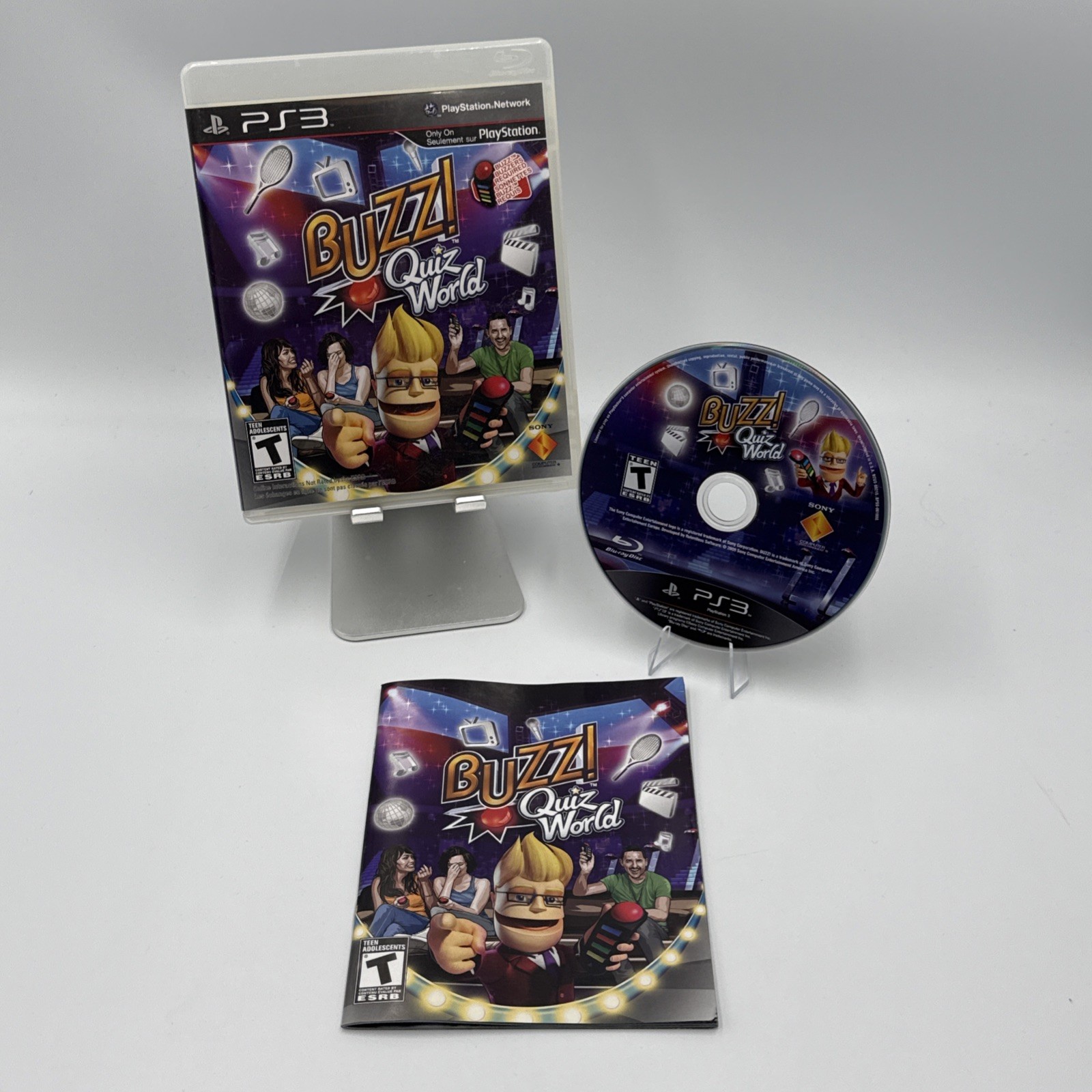 Buzz Quiz World TV Game – PlayStation 3 (PS3) – CIB Complete w/ Manual
