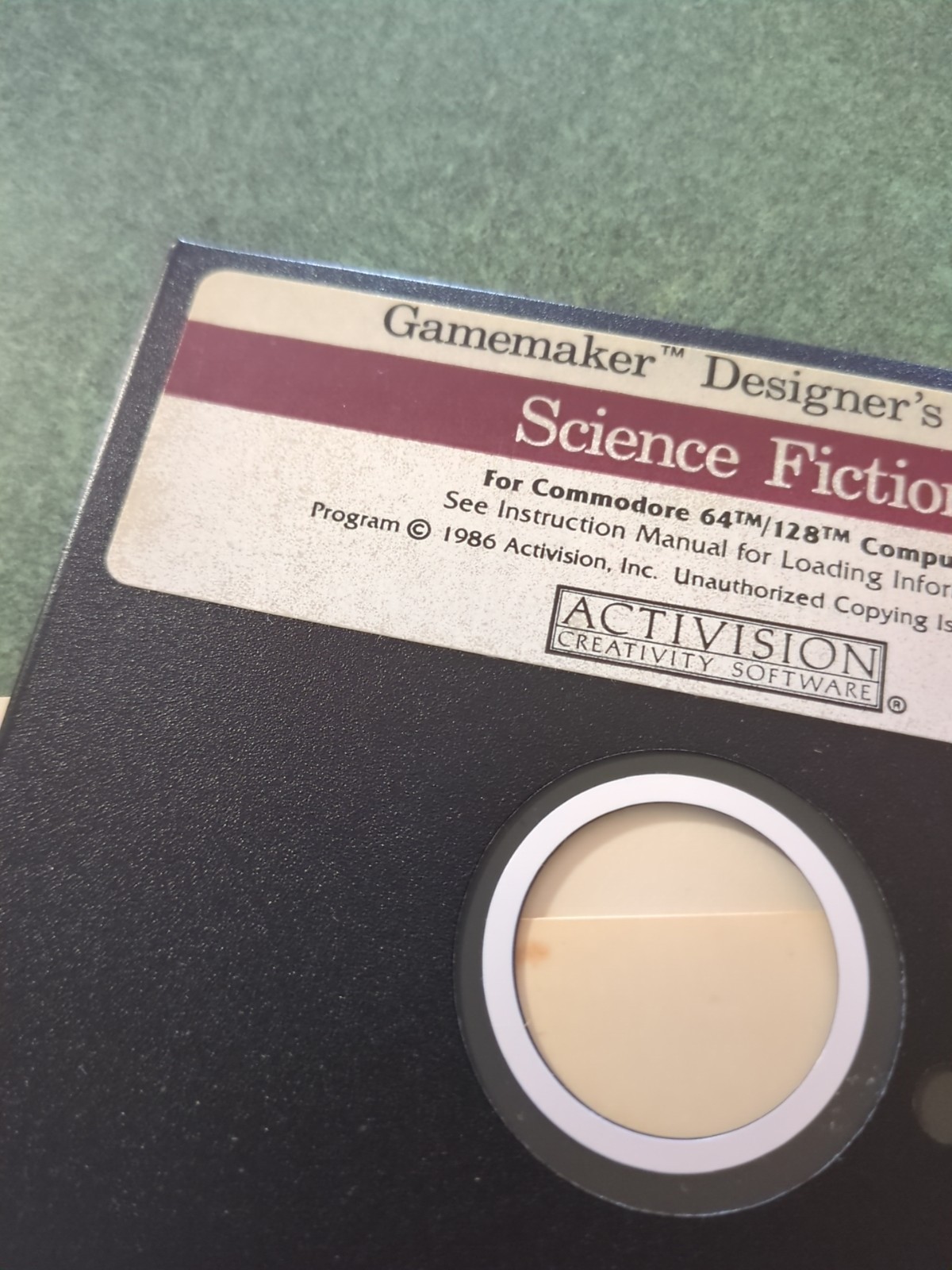 GAMEMAKER DESIGNER’S LIBRARY SCIENCE FICTION 5.25″ DISK 1986 COMMODORE 64