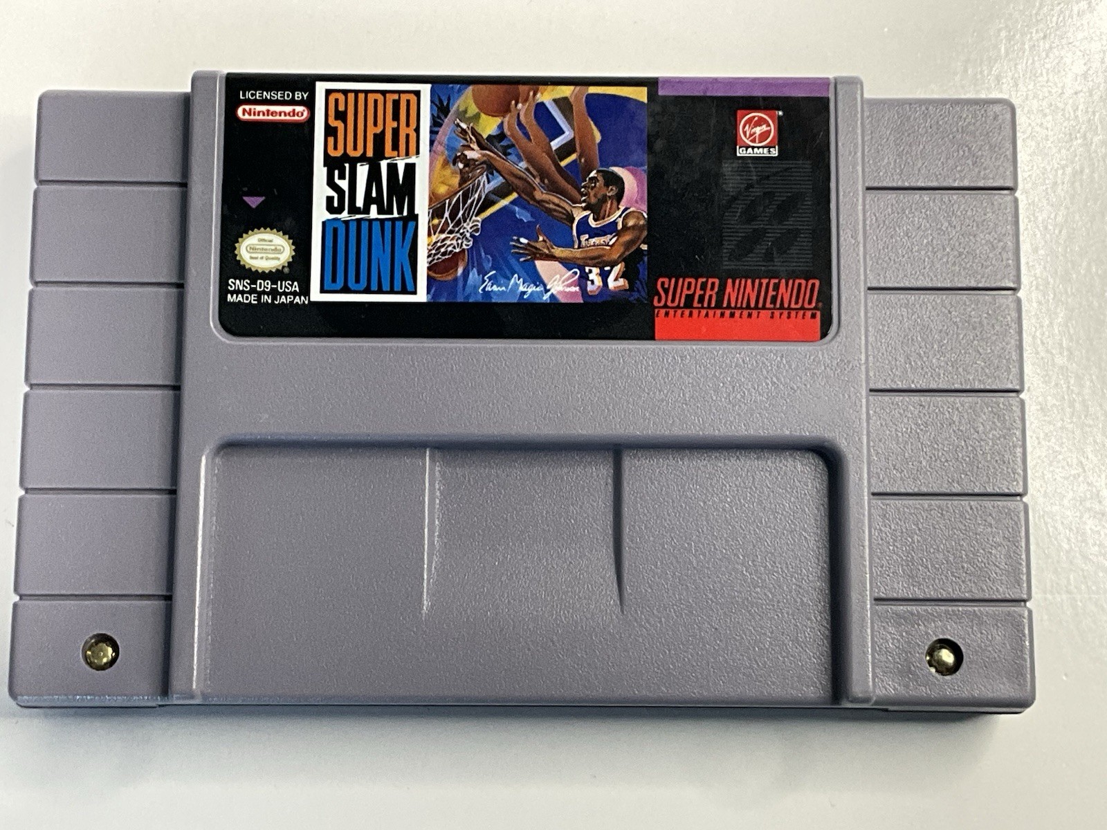SNES Super Slam Dunk Super Nintendo Cartridge Tested Working