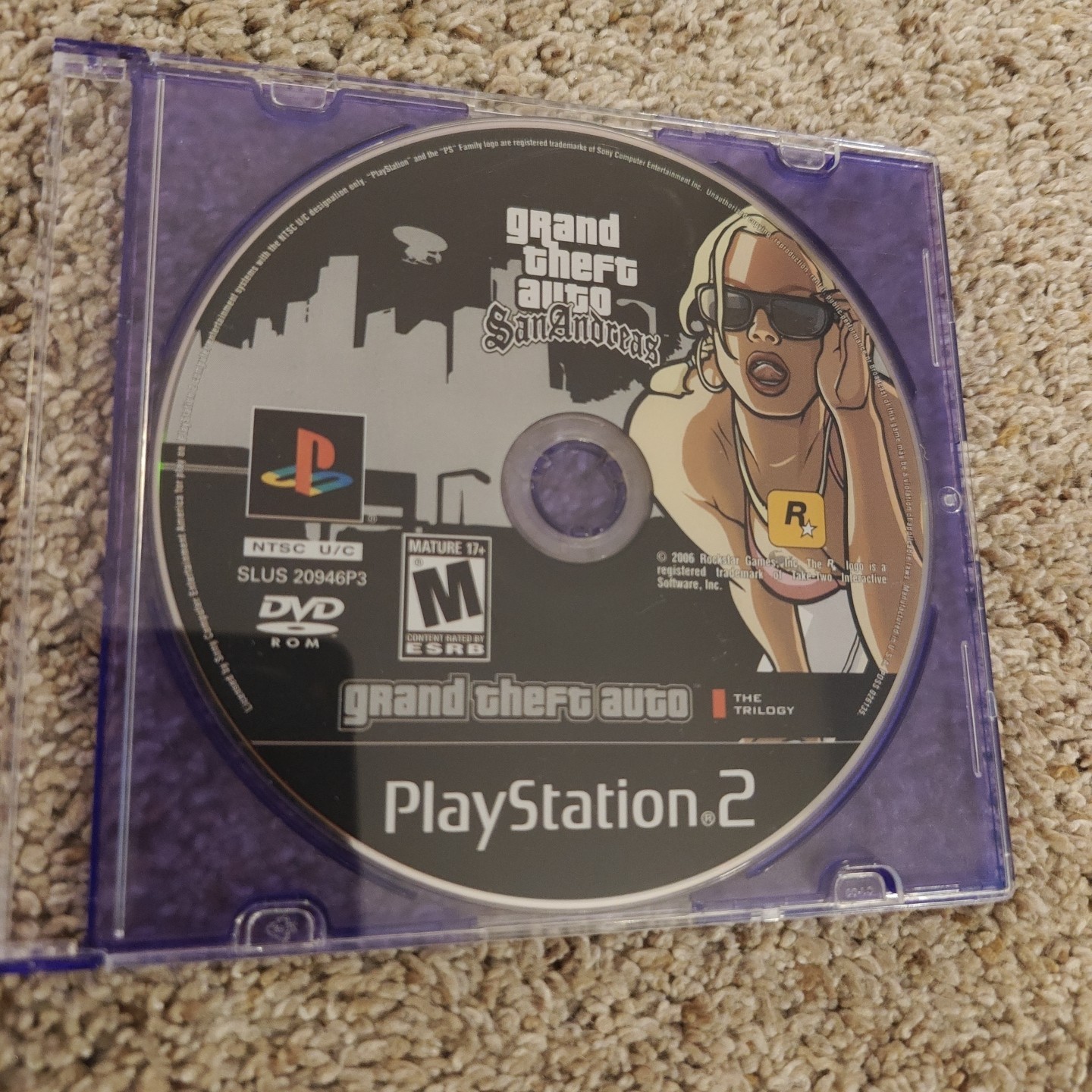Grand Theft Auto San Andreas PS2 PlayStation 2 – Disc Only Near Mint