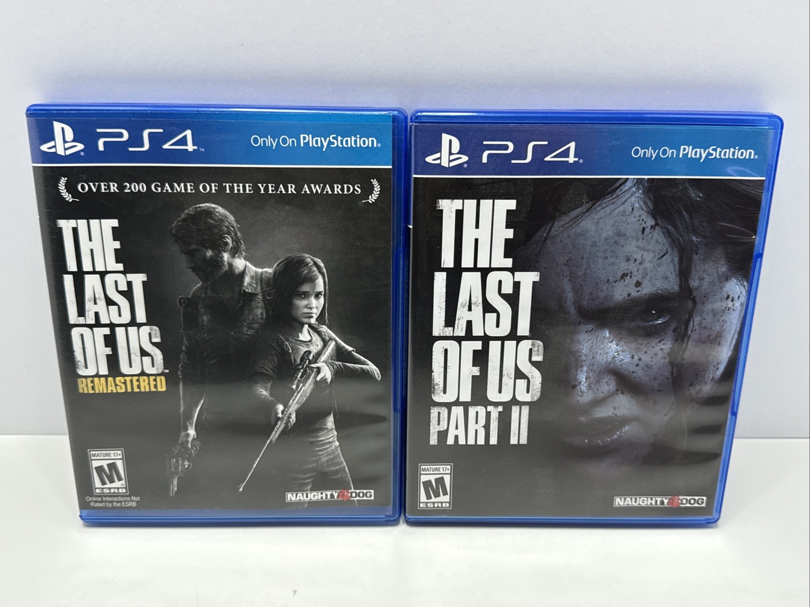 The Last of Us Part I & Part II 1 2 (Sony PlayStation 4, 2020) PS4 Lot of 2