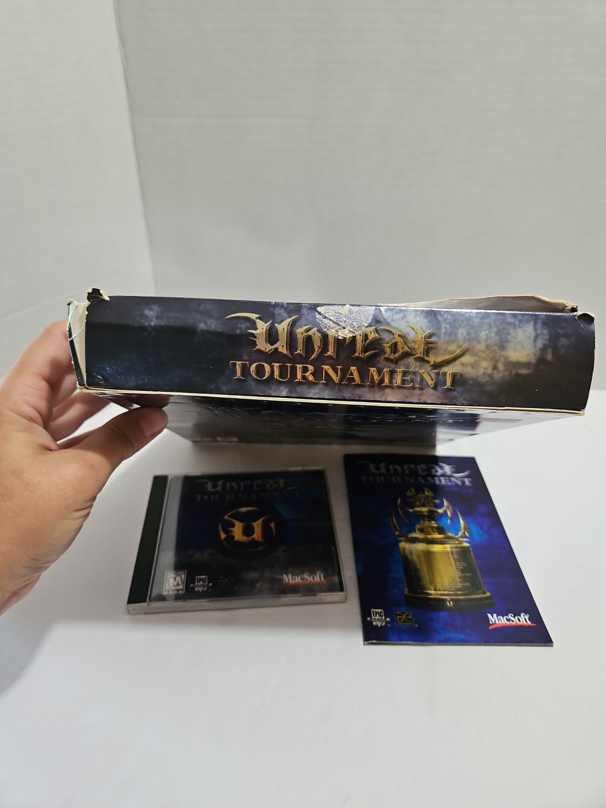 Unreal Tournament PC CD-ROM Big Box Vintage FPS Epic Games / GT Interactive 1999