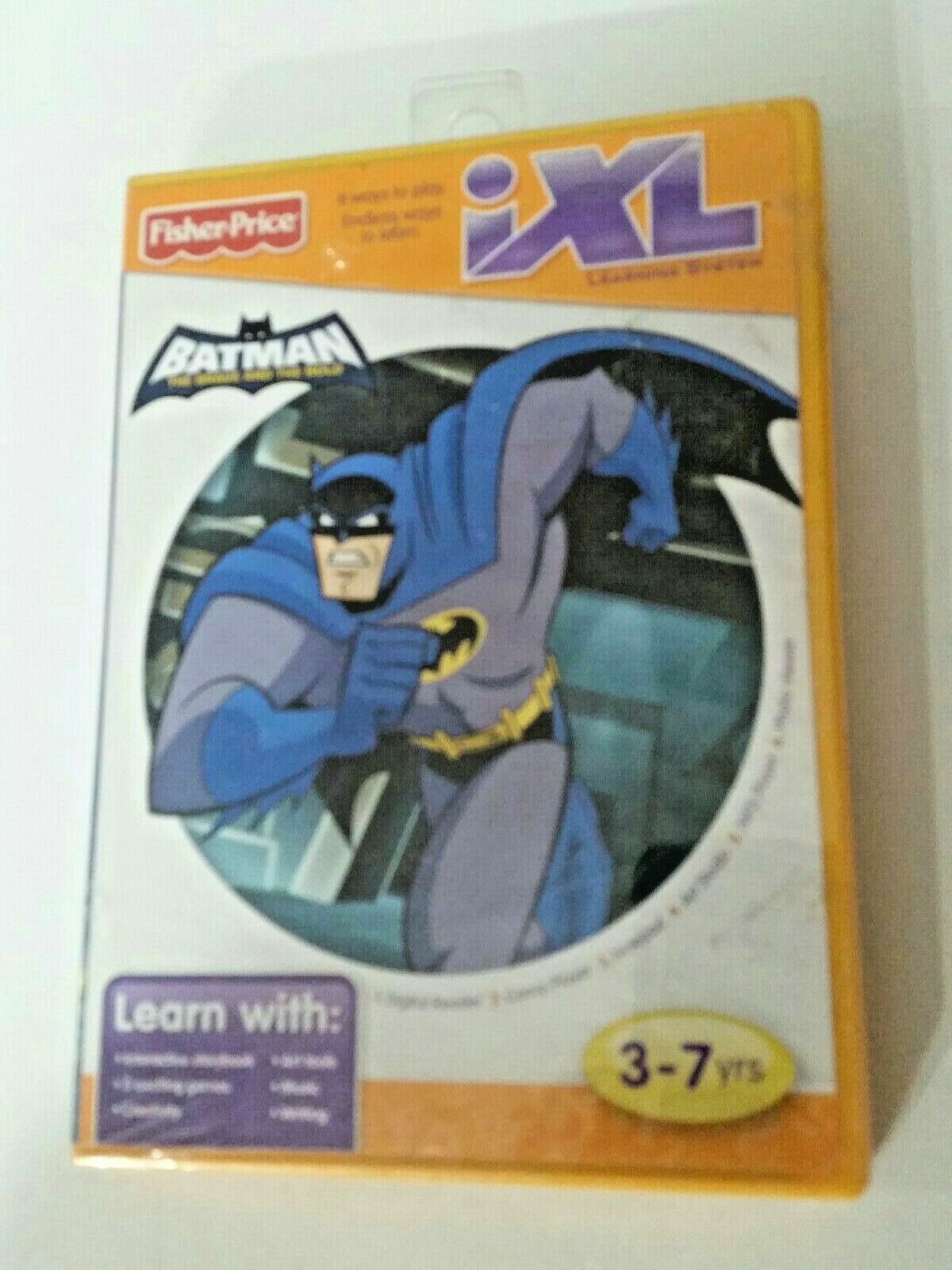 Fisher Price iXL Learning System Cartridge-Batman Brave and Bold-ages 3-7-New