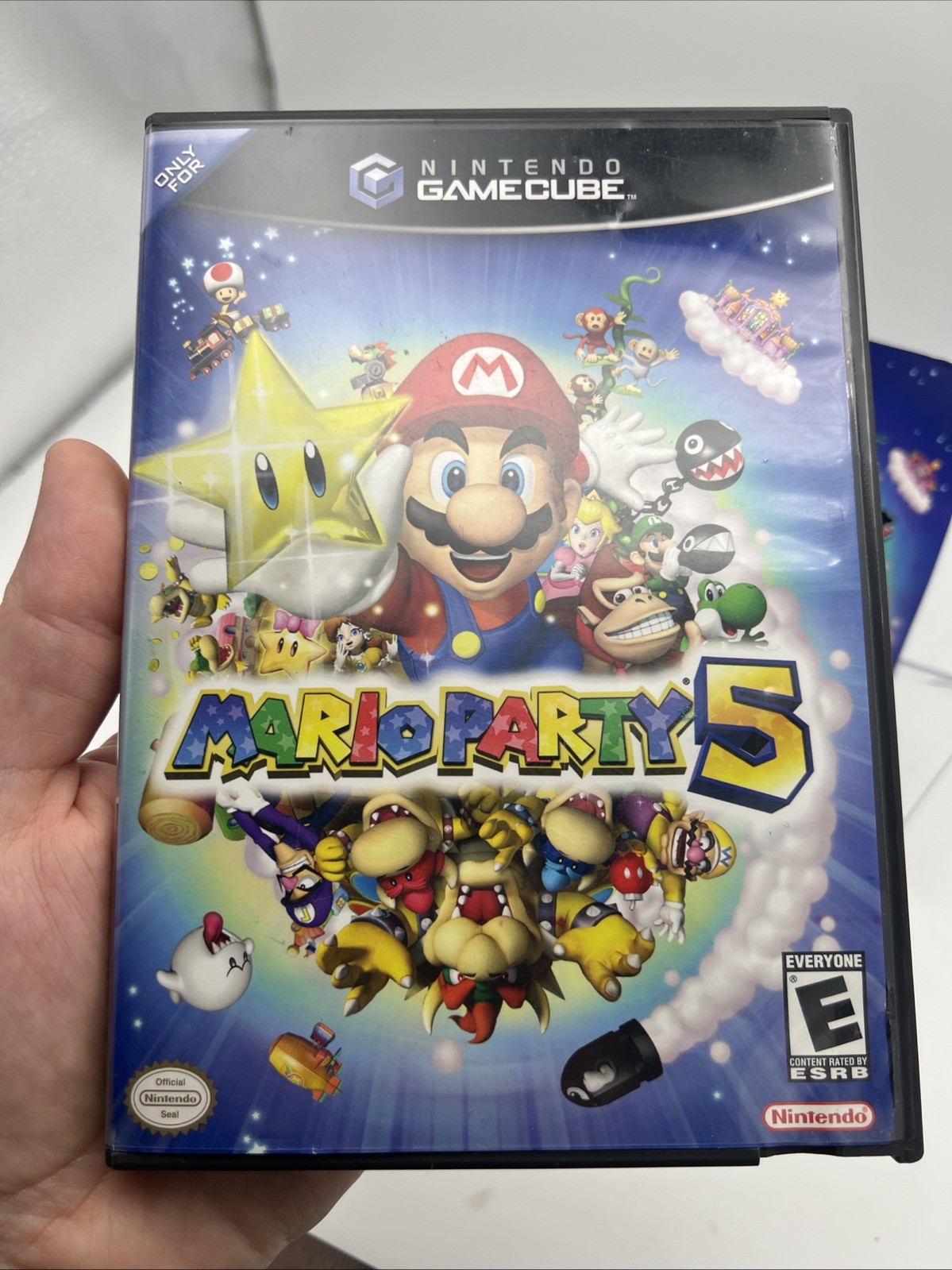 Mario Party 5 (GameCube, 2003) Game Case, Manual And Inserts Only. NO GAME