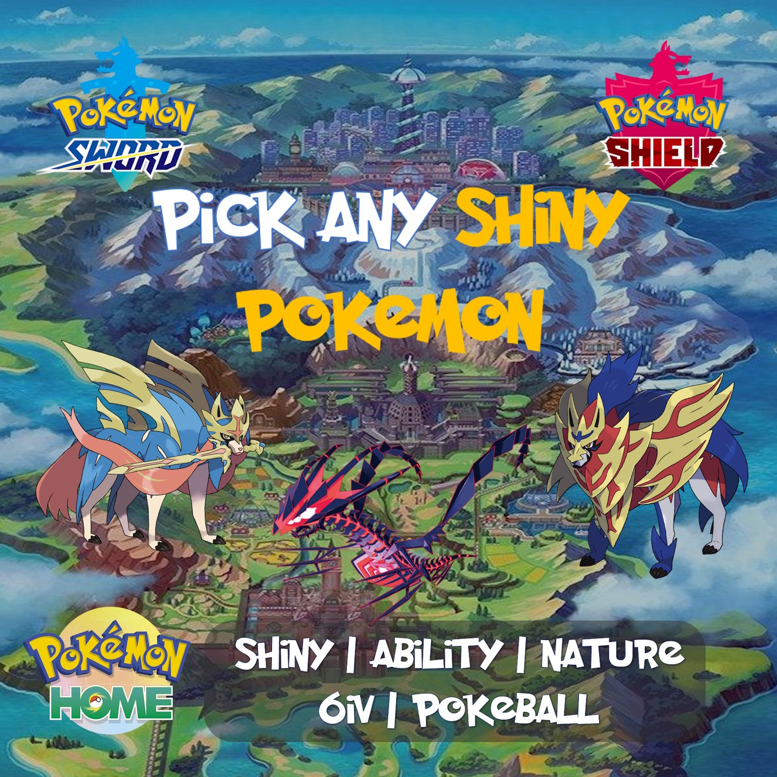 ✨Custom Any Pokemon ✨Shiny ✨ 6 IV ✨ Sword and Shield, Isle of Armor|Crown Tundra