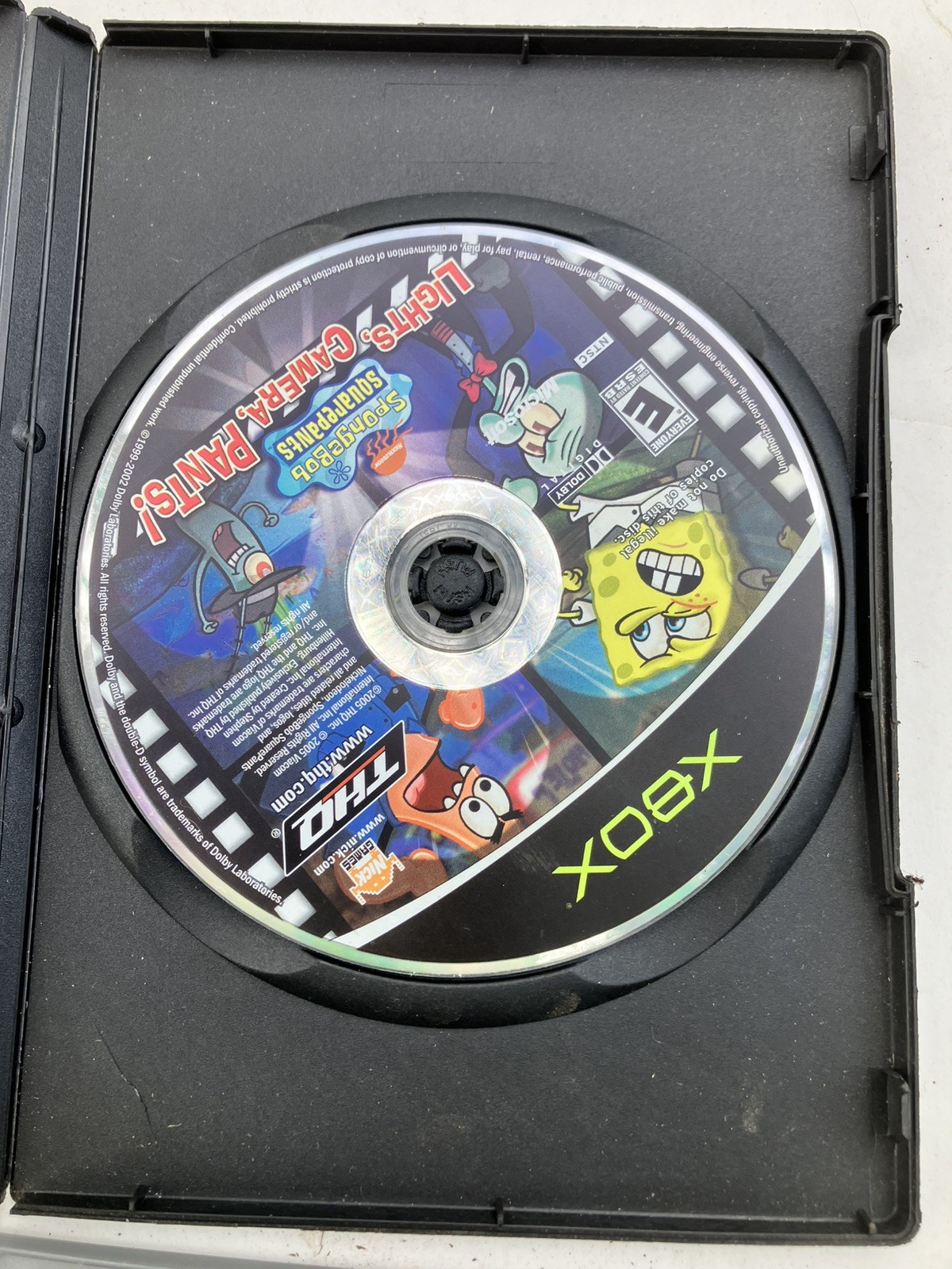 SpongeBob SquarePants: Lights, Camera, Pants (Microsoft Xbox, 2005) Disc only