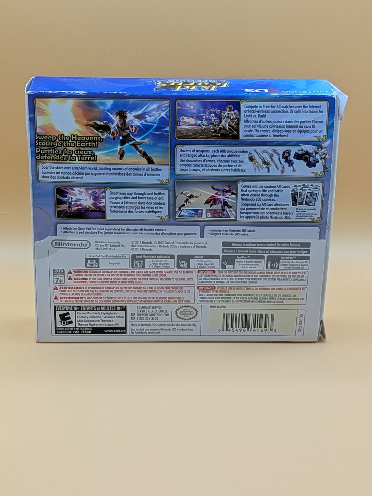 Kid Icarus Uprising 3DS, CiB w/ Stand & AR Cards – Pre-owned, Tested & Authentic
