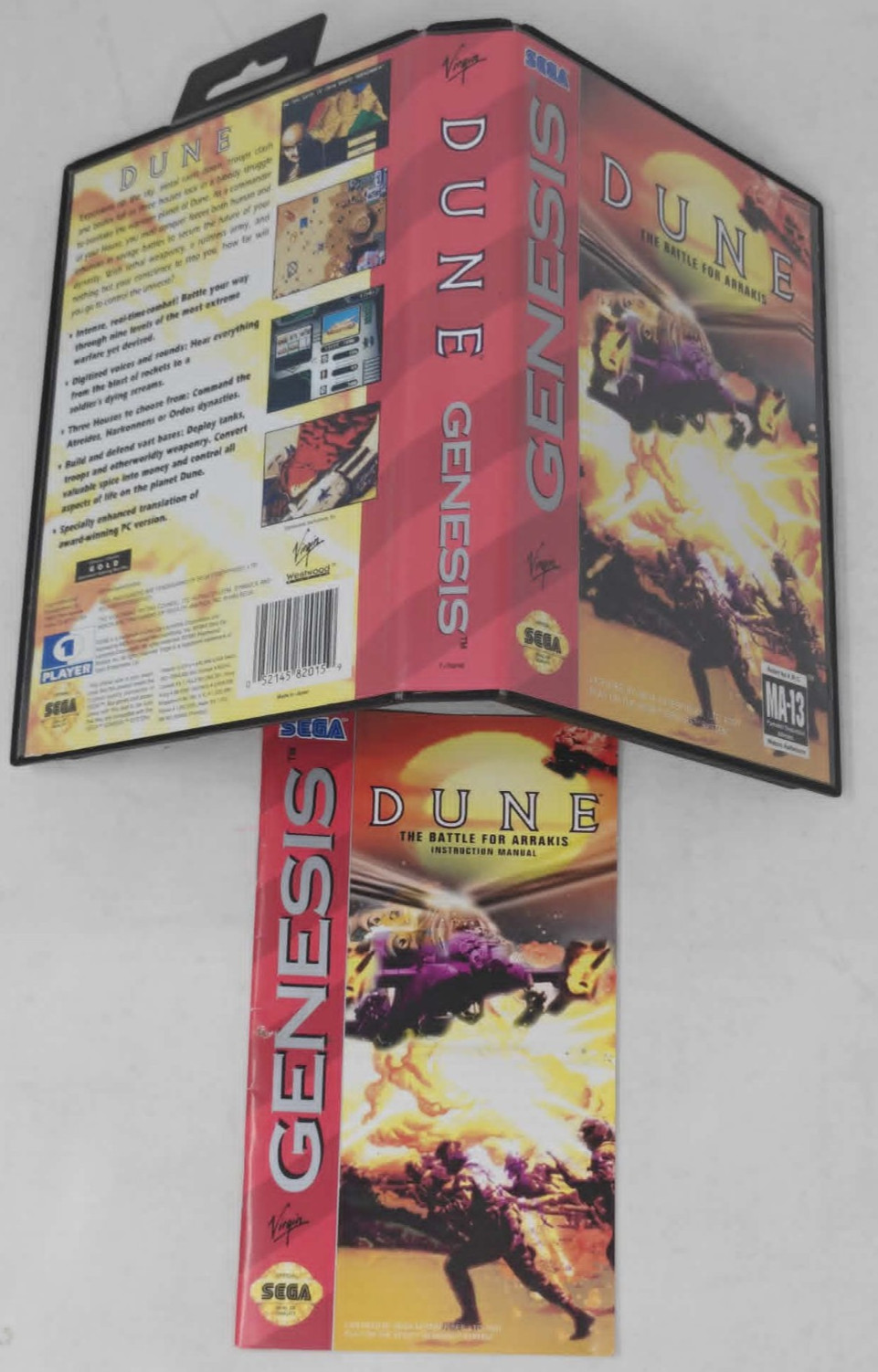 Sega Dune: The Battle for Arrakis *Box & Manual Only*No Game*F/S*