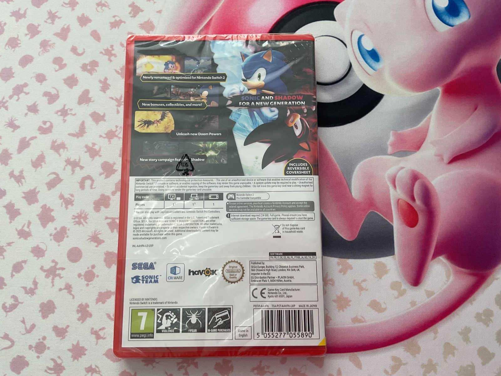 Sonic x Shadow Generations THE HEDGEHOG Nintendo Switch BRAND NEW SEALED GAME