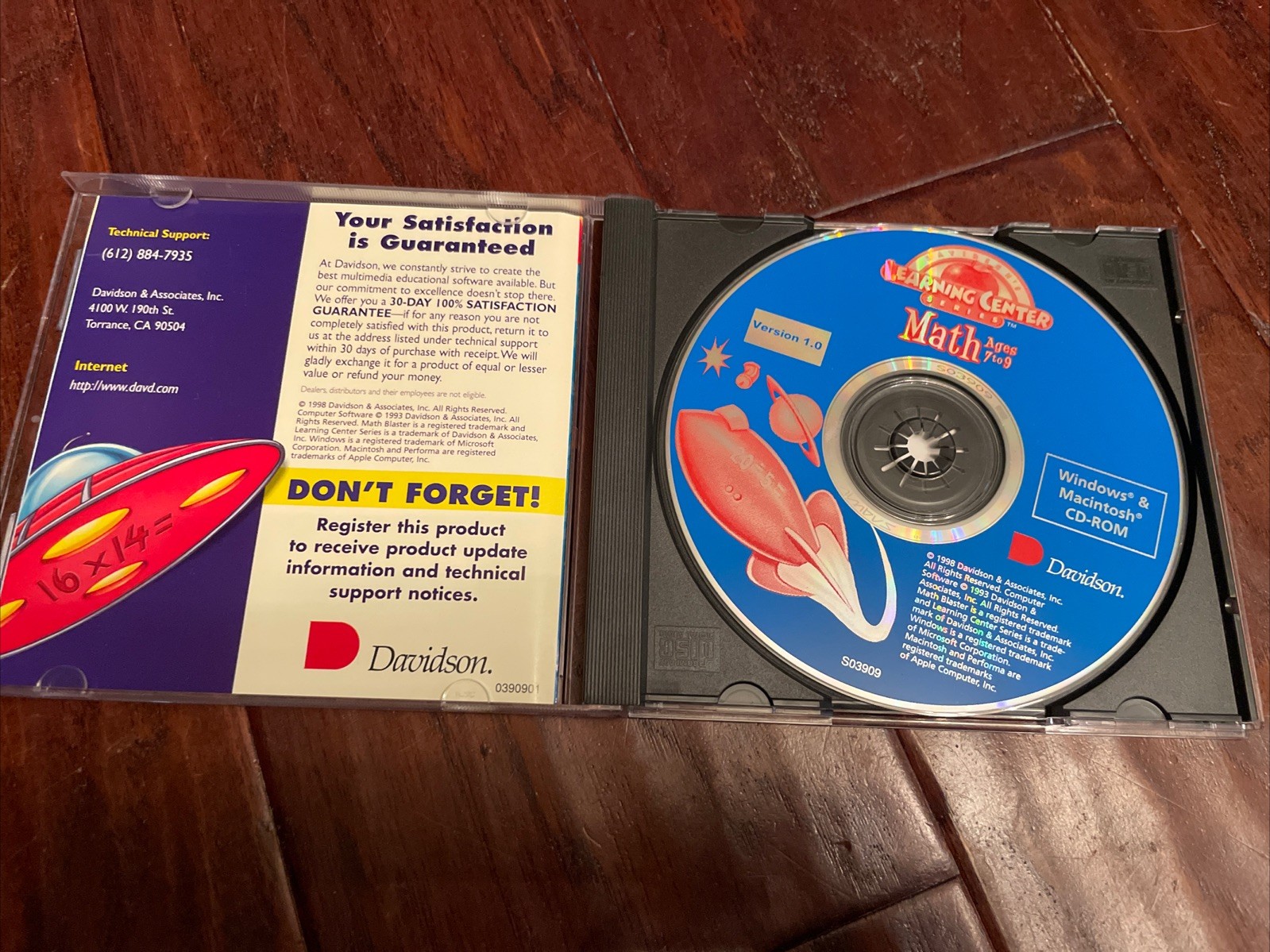 Davidson’s Learning Center Series Math Ages 7-9 PC CD-ROM – Very Good