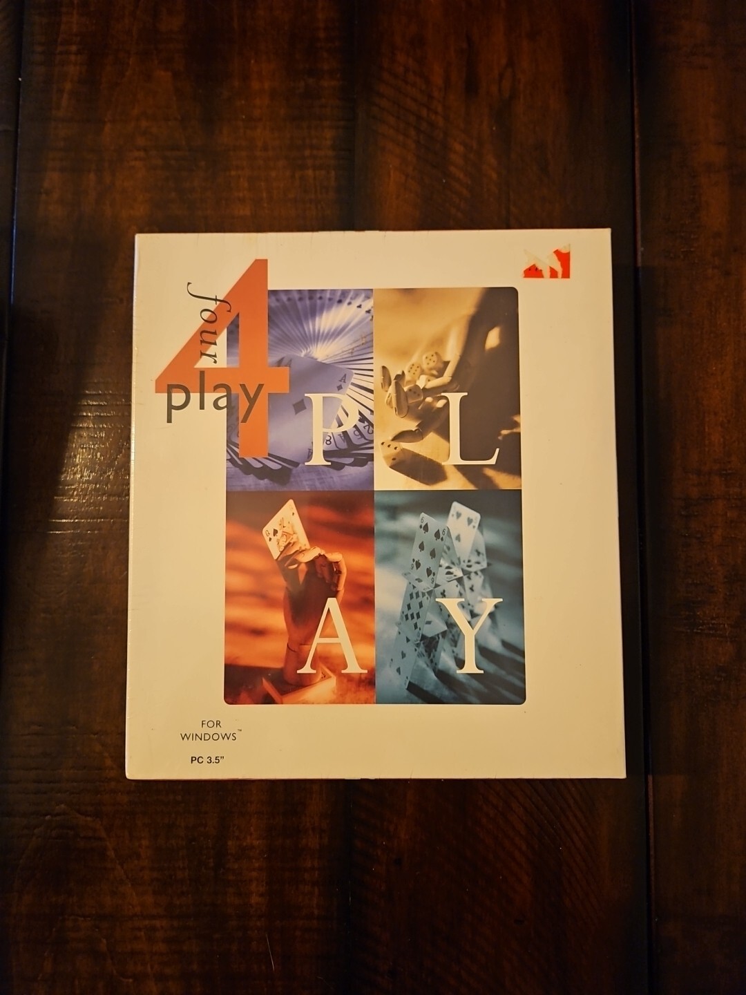 Vintage FOUR PLAY PC Game Windows 3.1 3.5″ Floppy Disk CIB Big Box New Sealed