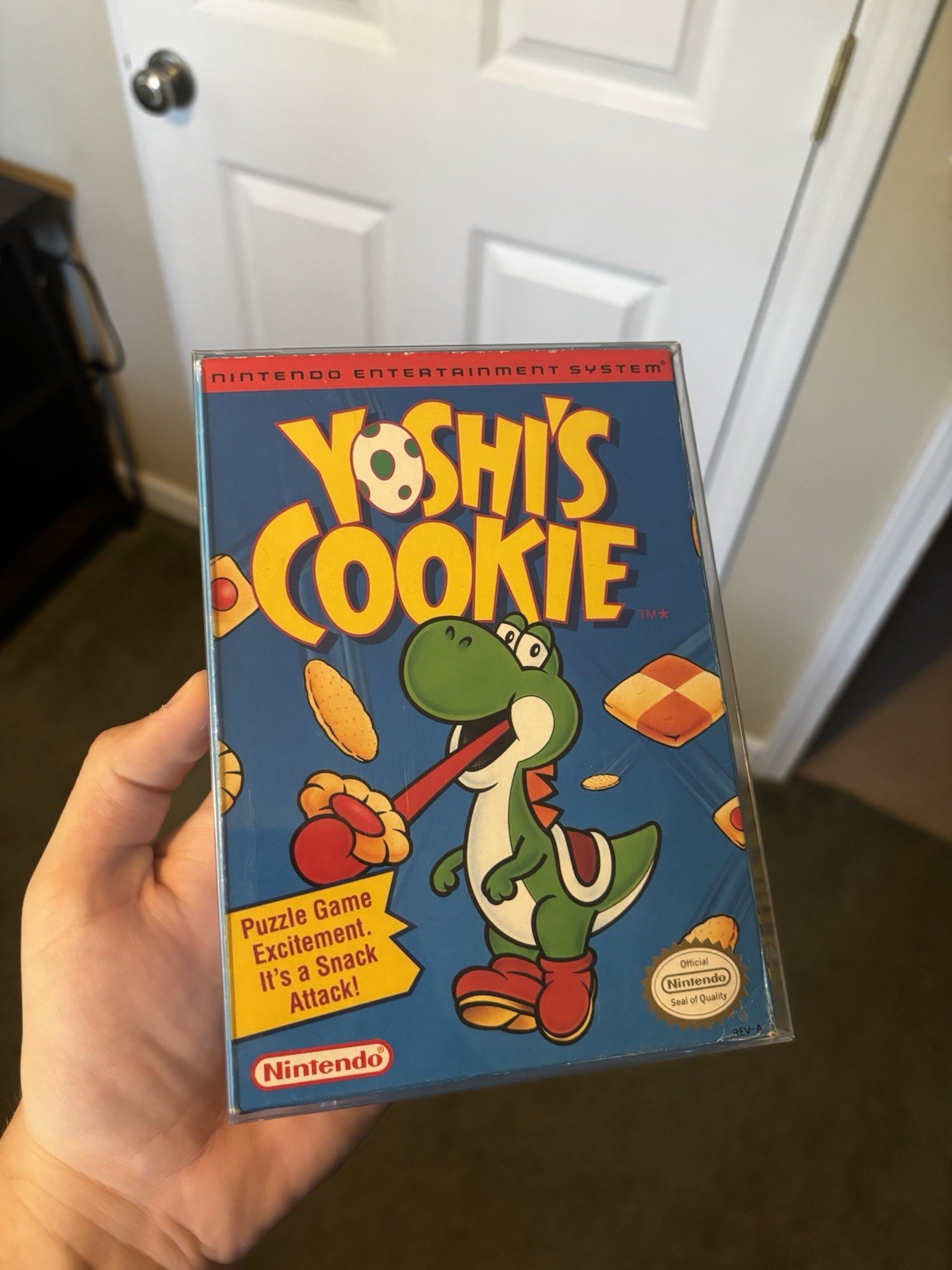 Yoshi’s Cookie Nintendo Nes Complete CIB Excellent Condition Authentic