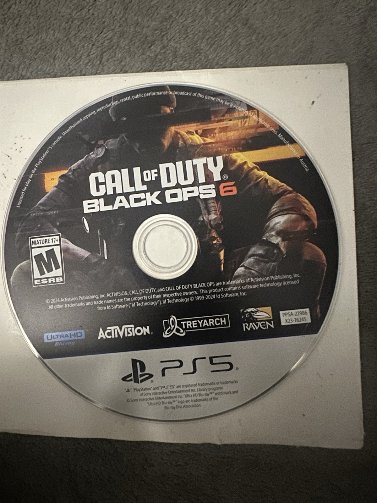Activision Call of Duty: Black Ops 6 (Sony PlayStation 5) M Mature 2024