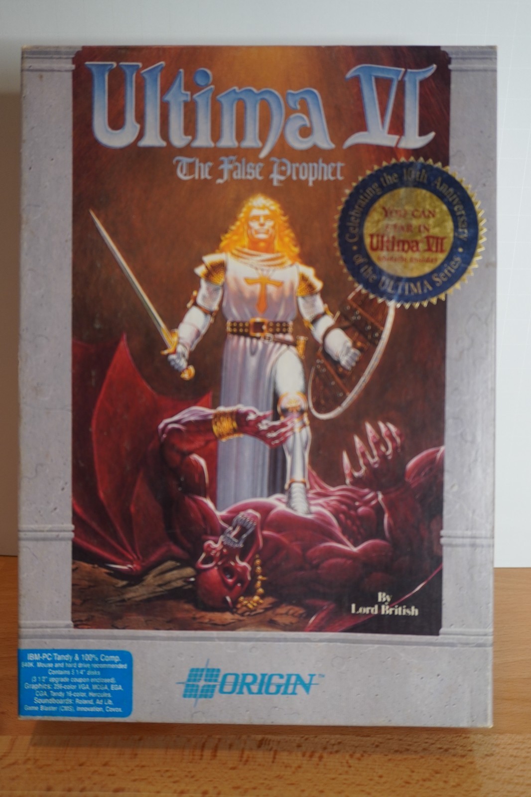 Ultima VI The False Prophet Big Box PC (5.25 disks), Tested and works!
