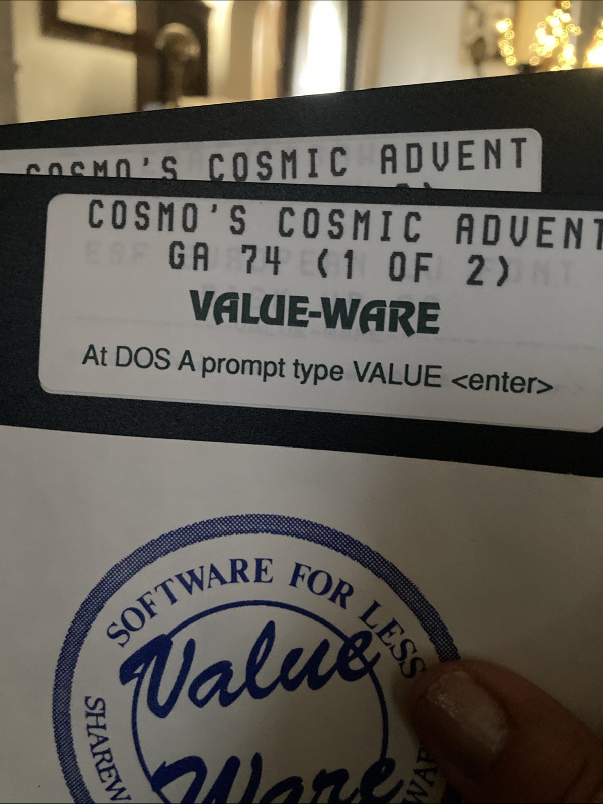 Vintage Cosmo’s Comic Advent Rare PC DOS Floppy Computer Software, 5.25″
