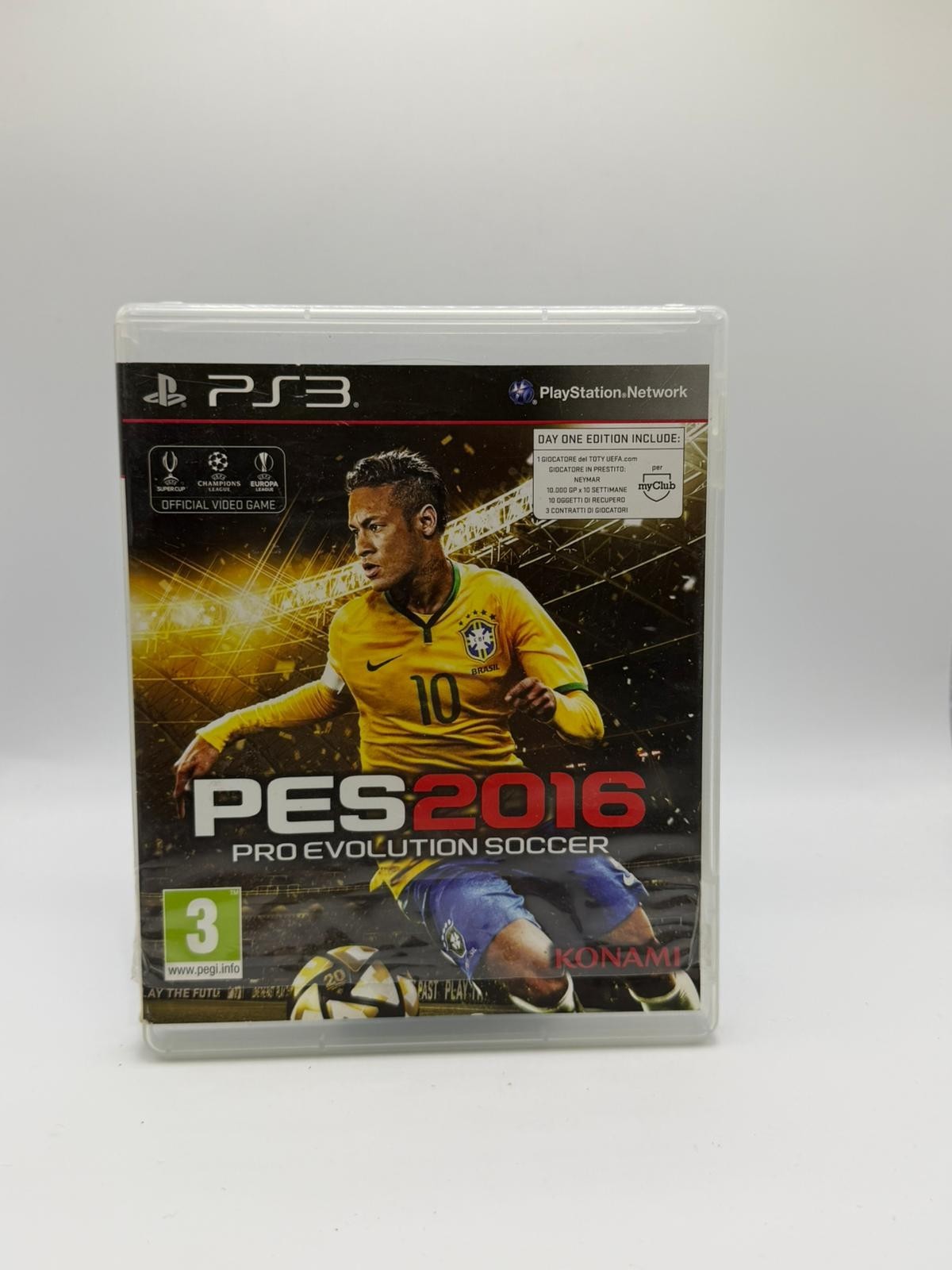 PES 2016 PS3 Playstation 3 Game Working PAL ITA Complete Used Original