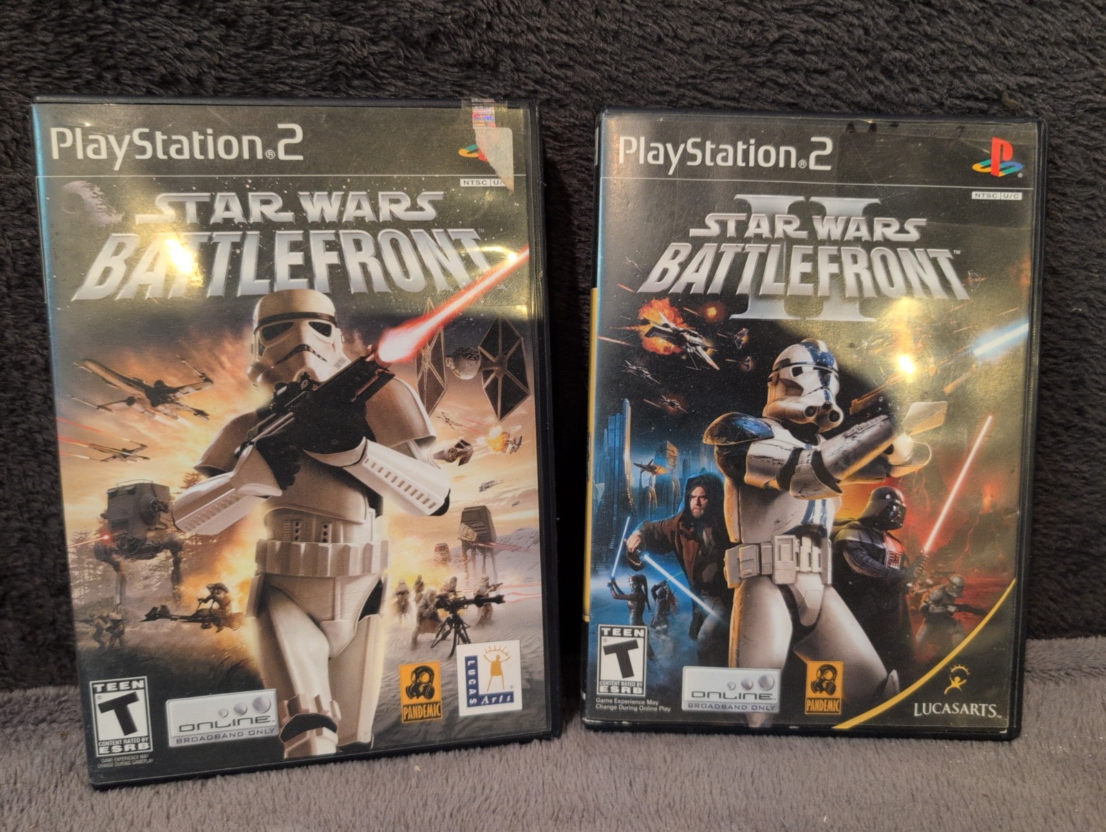 Star Wars: Battlefront 1 And 2 (Sony PlayStation 2) Both CIB – Tested