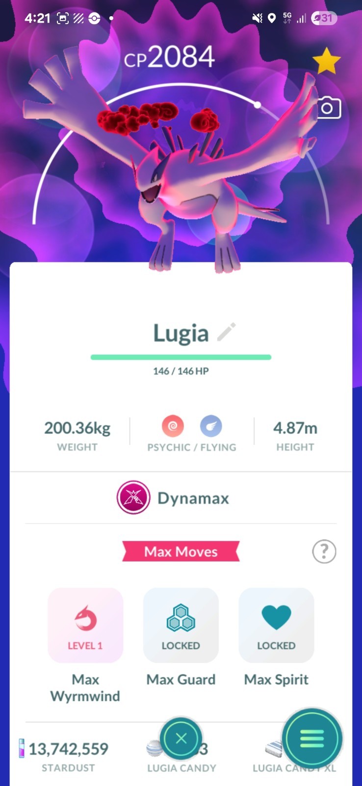 Pokemon GO – Dynamax Lugia (Trade)