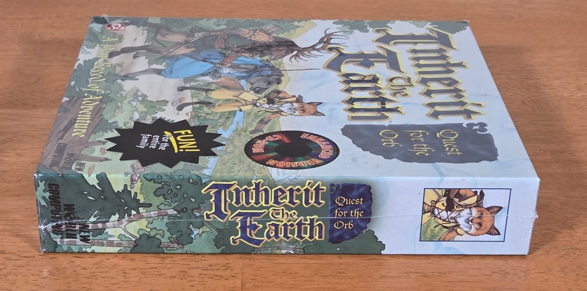 New Sealed Inherit the Earth Quest for Orb New World Computing IBM PC CD 1994