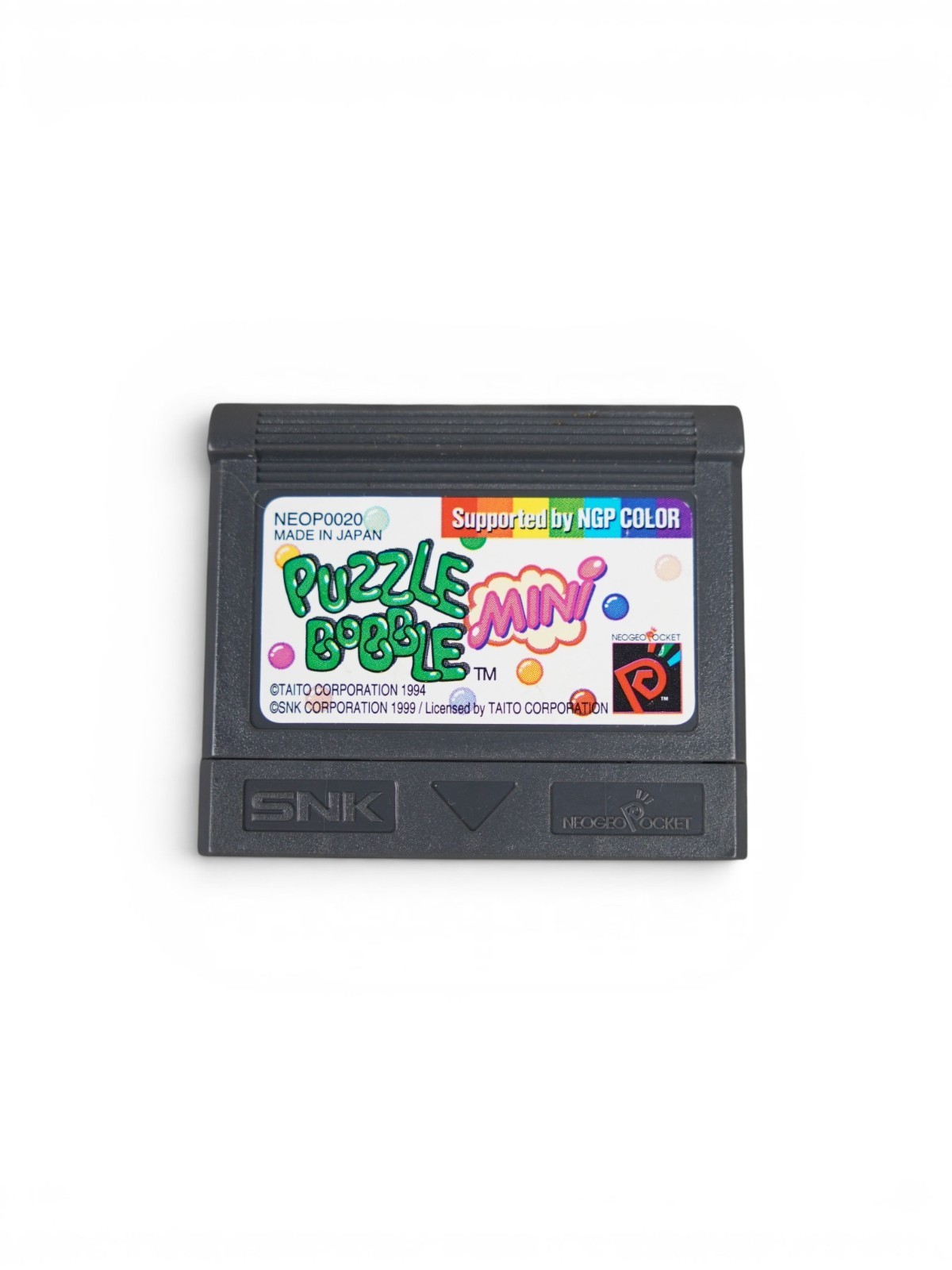 Neo Geo Pocket Color Puzzle Bobble Mini Authentic Game Cartridge Only neop0020