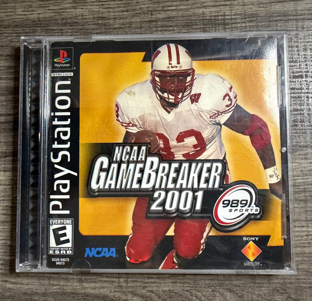 NCAA GameBreaker 2001 – Sony PS1 – 989 Sports – Acceptable Condition