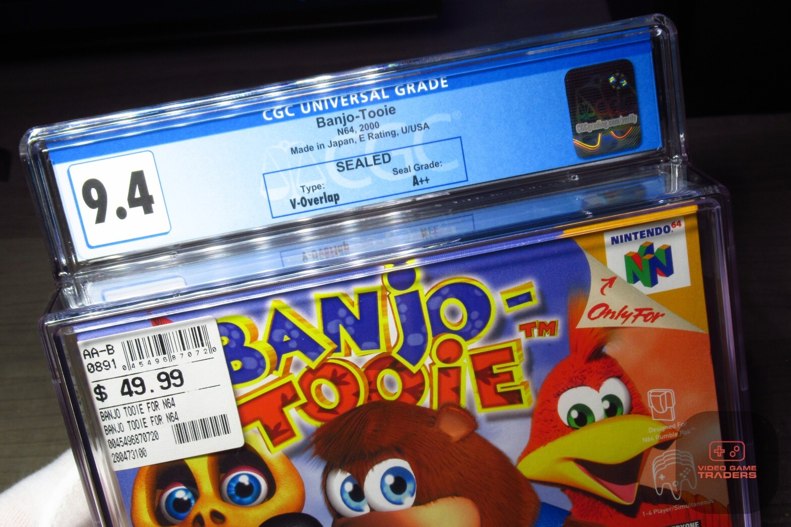 CGC 9.4 A++ – Banjo-Tooie Nintendo 64, N64 2000 NEW! – RARE!