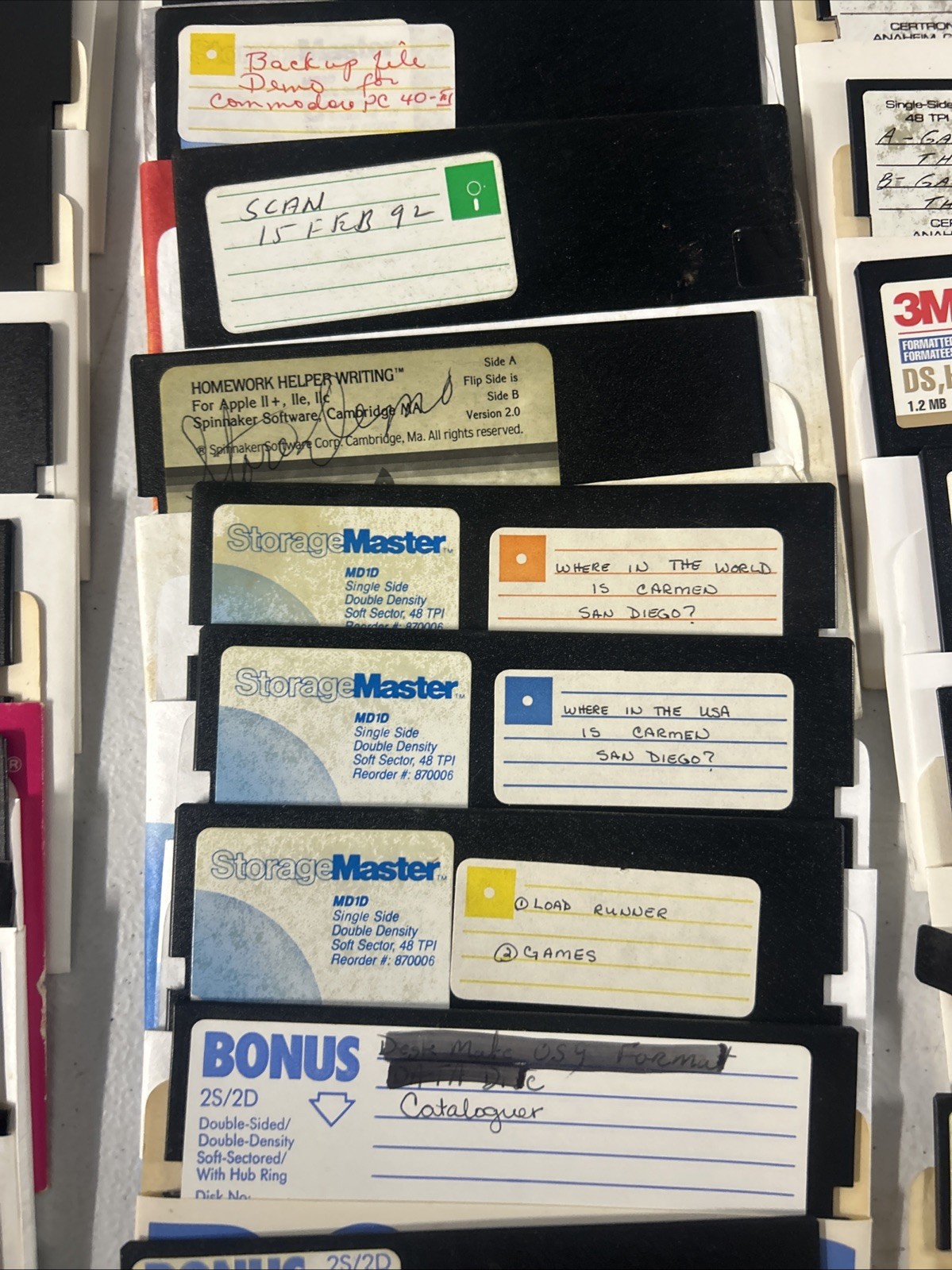 Commodore 64 Floppy Disks With Games Selling As Is for Blank Disk LOT Of 60