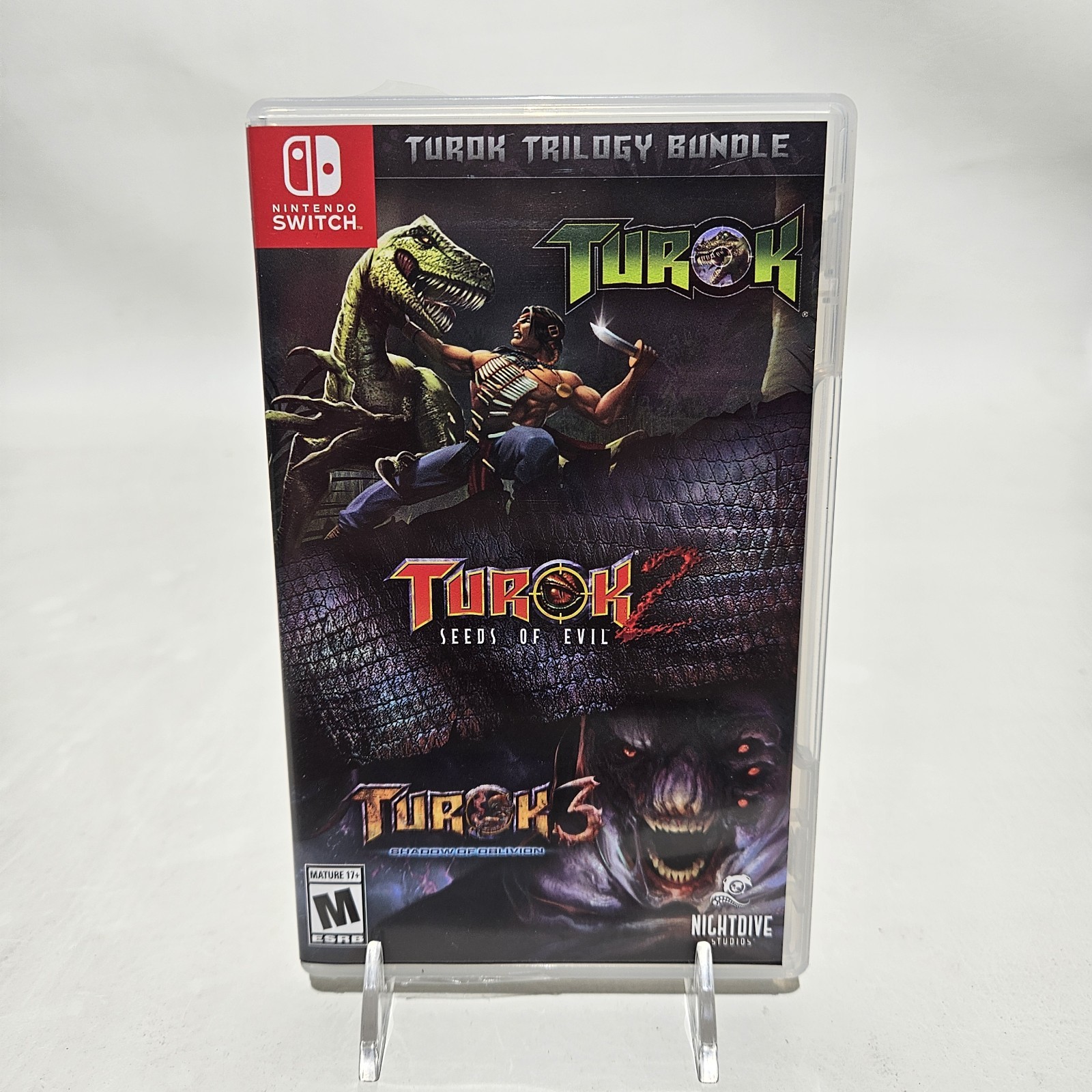 Turok Trilogy Bundle Complete In Box CIB Nintendo Switch US Version Tested