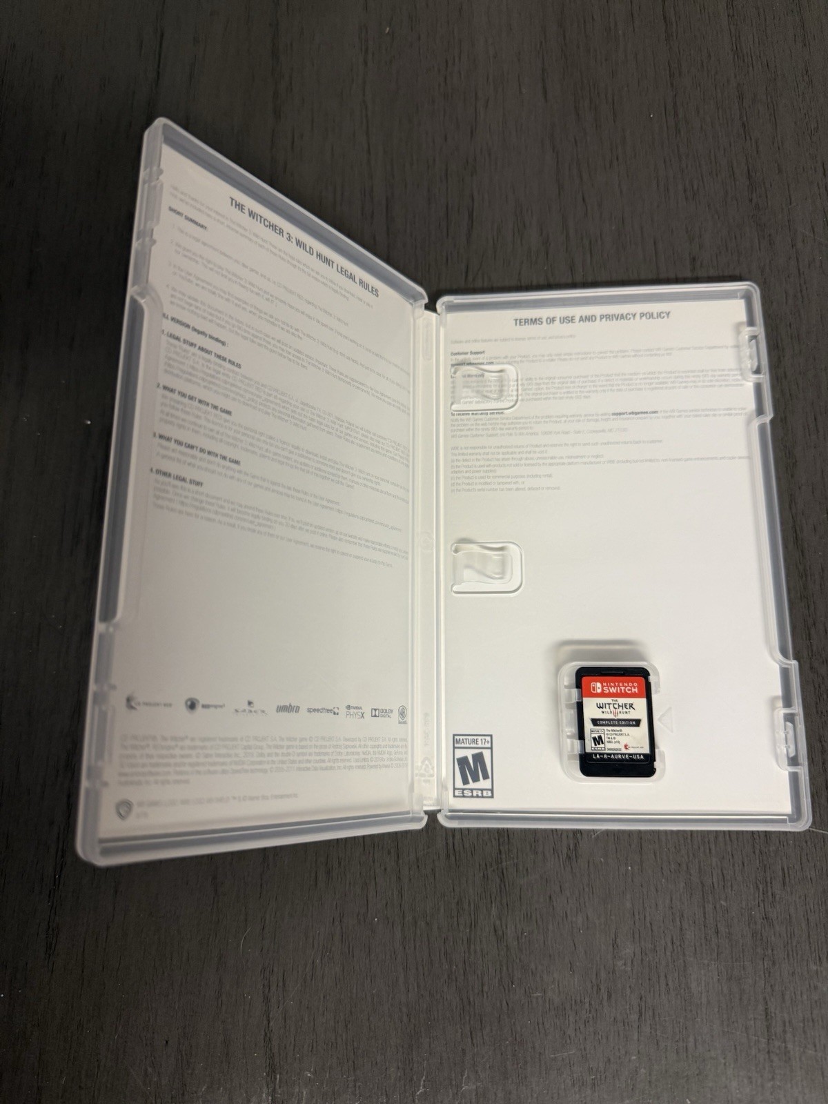 The Witcher 3 Wild Hunt Complete Edition Nintendo Switch Big Box Map Stickers