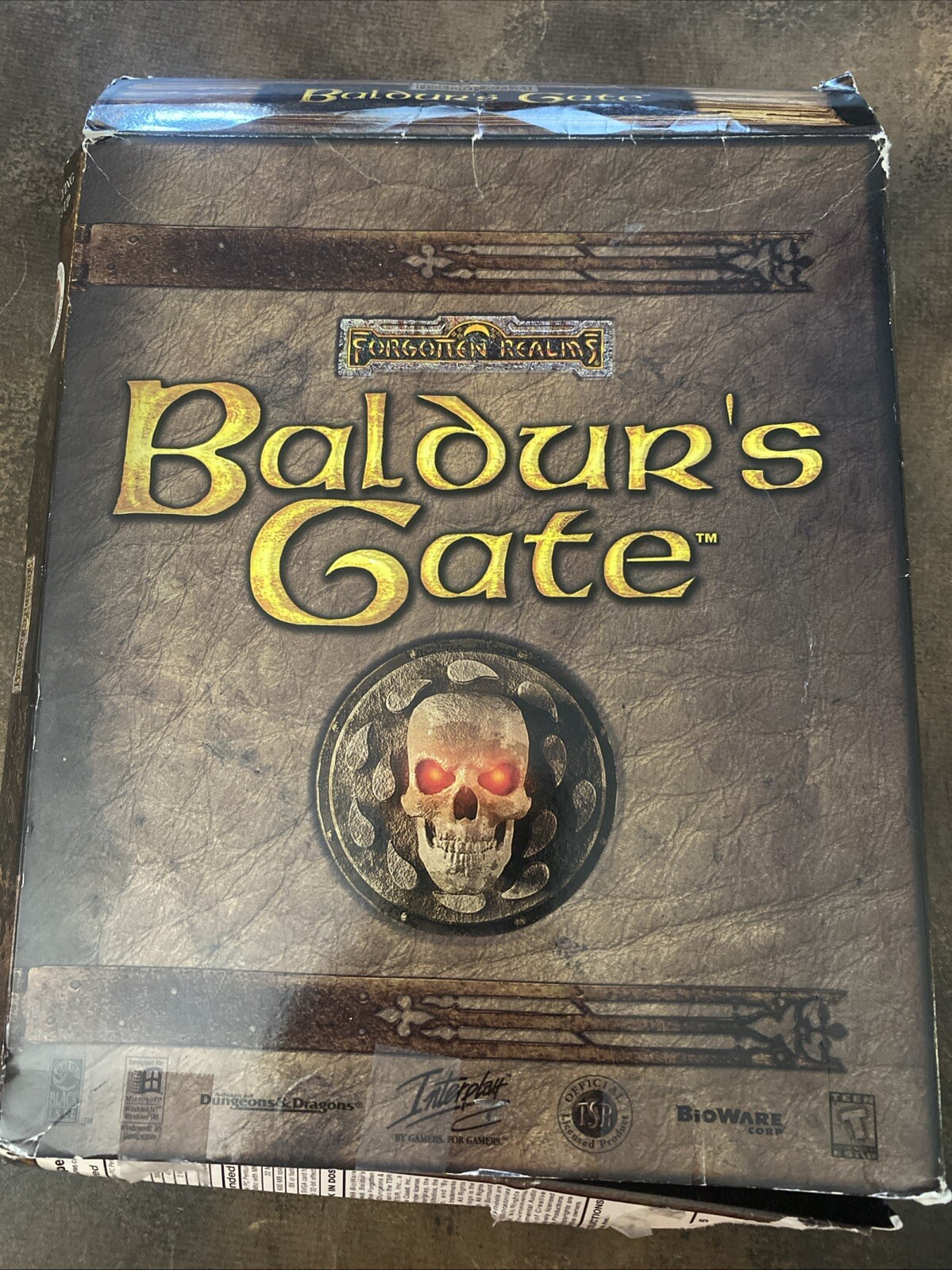 Baldur’s Gate (1998) Forgotten Realms PC Big Box-Incl. Orig. Map, 5 CDs & Book