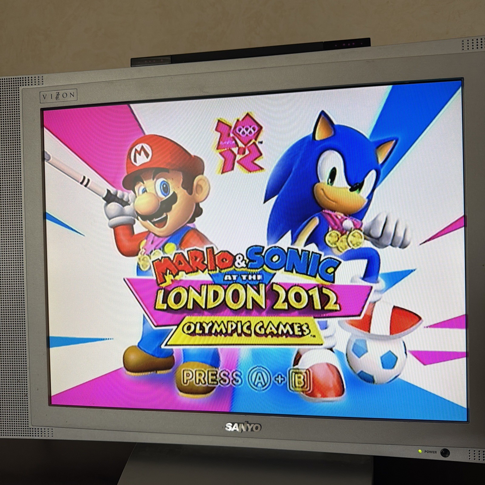 Mario & Sonic London 2012 Olympic Games Wii Complete CIB