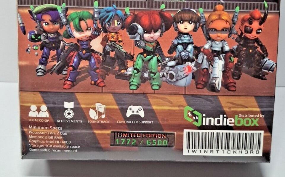 Assault Android Cactus Indiebox PC Game Limited Edition New Sealed 1772/6500
