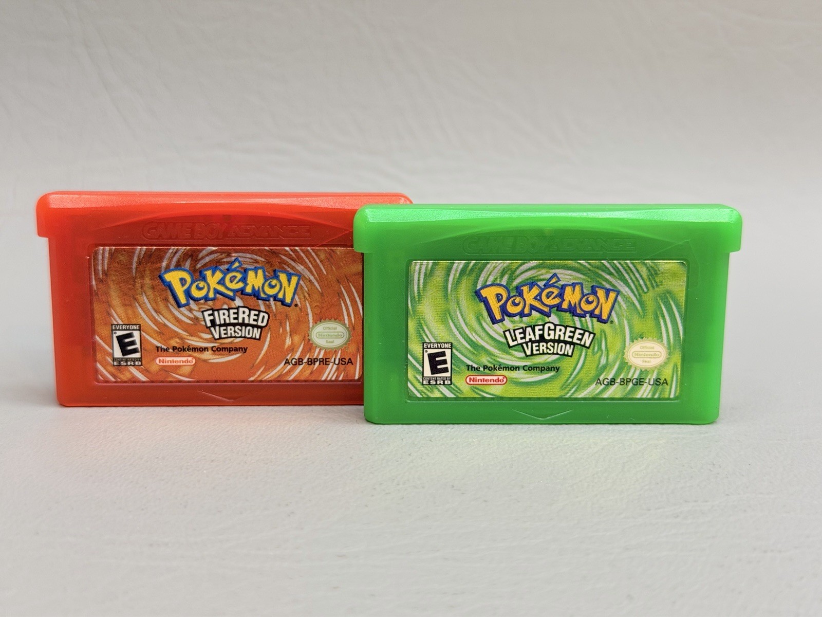 Pokemon Nintendo GBA Fire Red & Leaf Green BUNDLE – Authentic Cleaned + Warranty