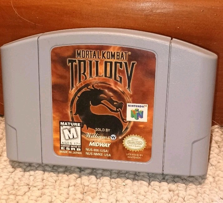 Mortal Kombat Trilogy (Nintendo 64 N64, 1996) Authentic Tested & Working