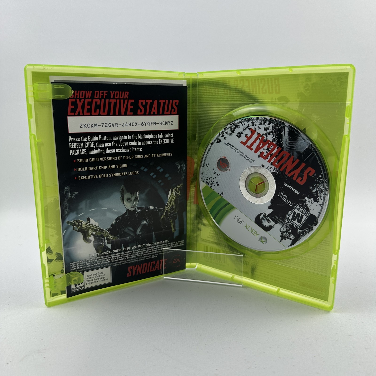 Syndicate (Microsoft Xbox 360, 1994) Complete In Box CIB
