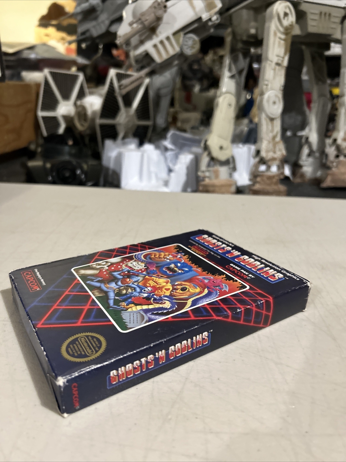 Ghosts ‘n Goblins Hangtab Five Screw Nes Regular Nintendo Game Boxed