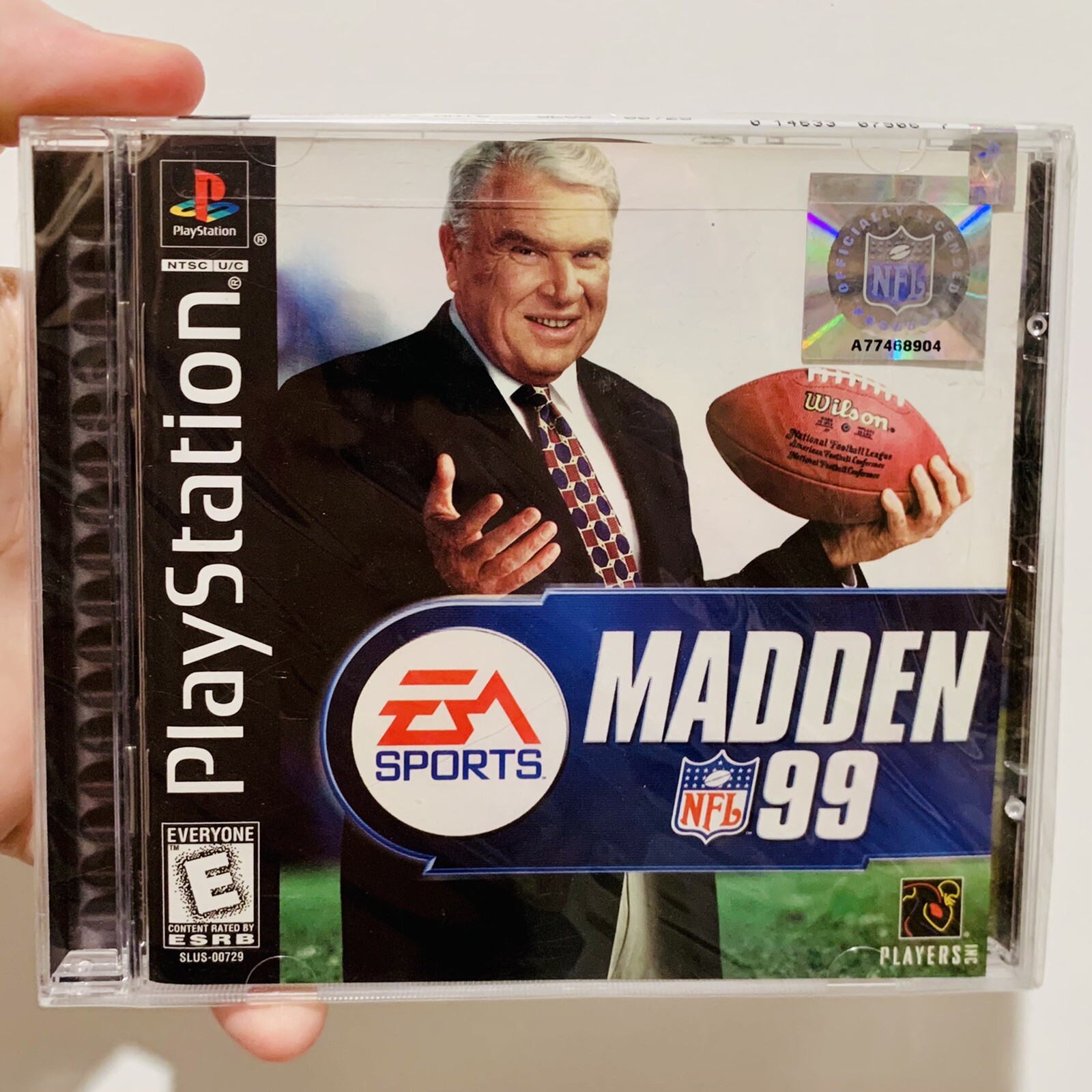 Rare! Madden NFL 99 PS1 Black Superbowl New Sealed HIGH GRADE vga Wata Hangtab