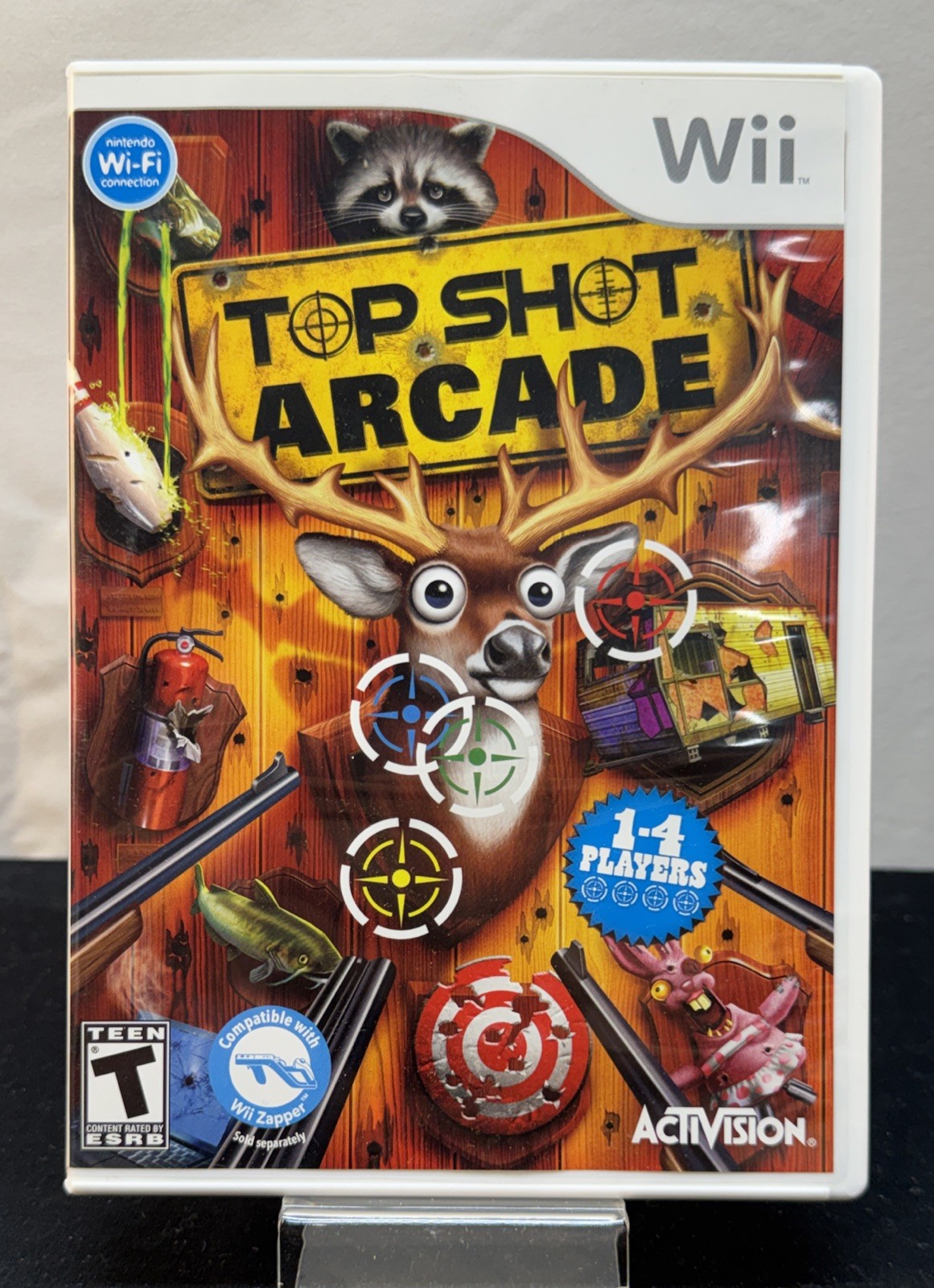 Nintendo Wii Top Shot Arcade Video 2011 Complete Blaster Complete in box!