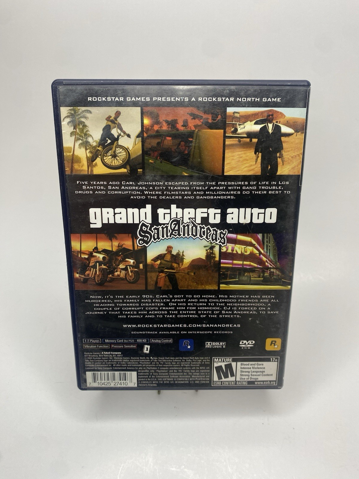 Grand Theft Auto San Andreas PS2, Tested & Authentic + FAST Shipping! VGC + Map