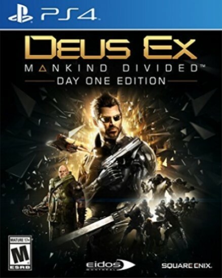 Deus Ex Mankind Divided Day One PS4 CHOOSE BRAND NEW WITH OR WITHOUT A CASE