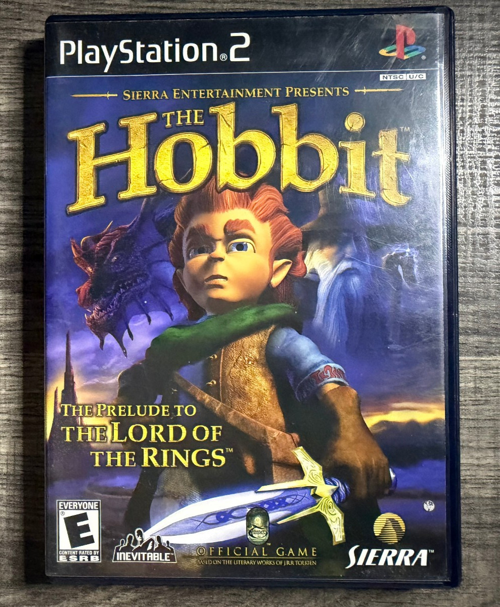 The Hobbit – Sony Playstation 2 PS2 – Sierra – Acceptable Condition
