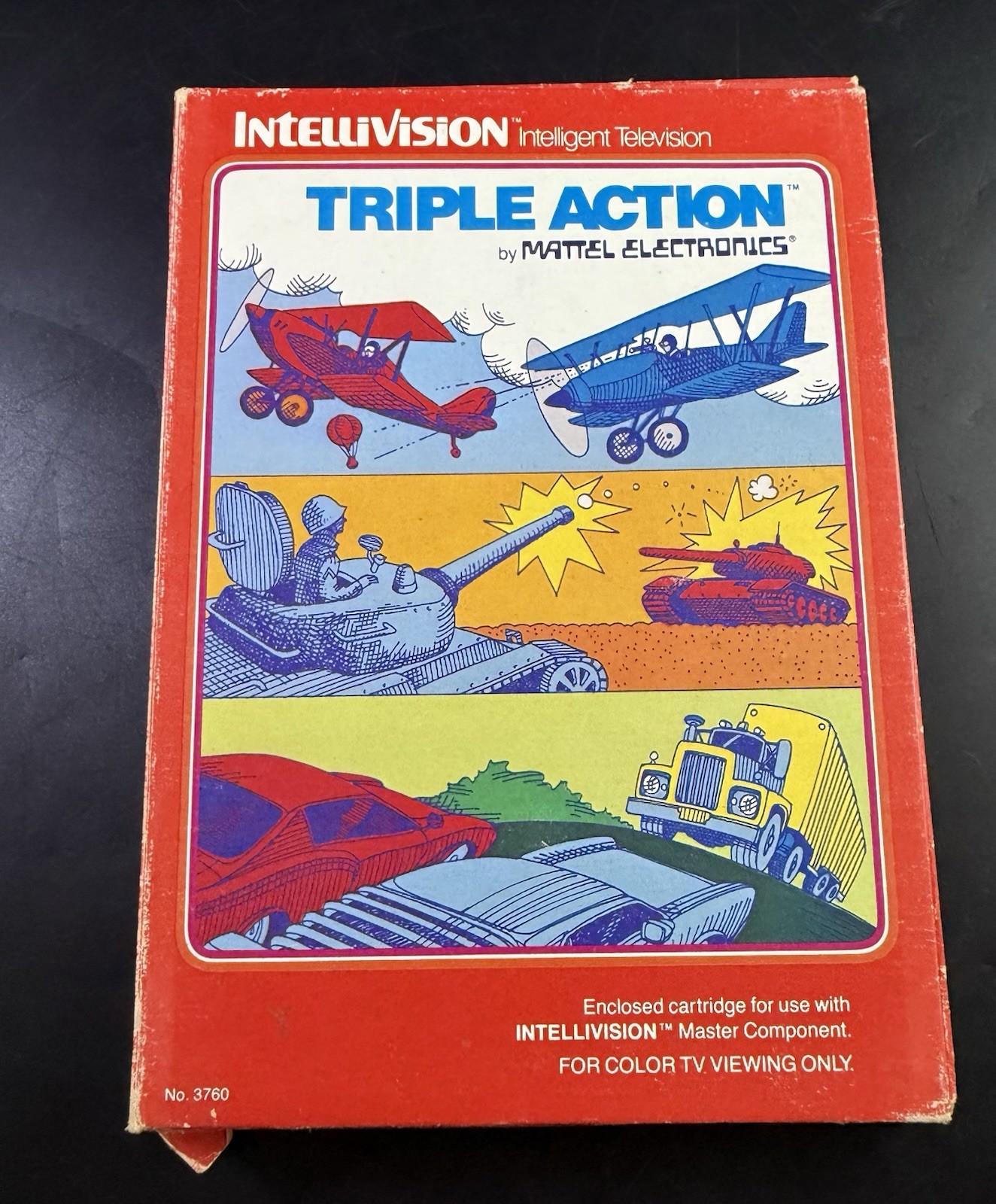 Triple Action In Box (Intellivision, 1981) Complete In Box Vl05