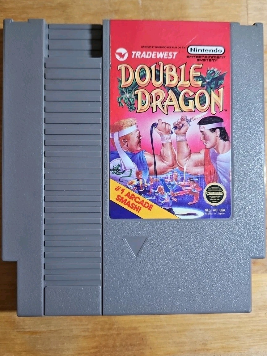 Double Dragon NES Martial Arts Fighting Action Adventure W/ Manual & Sleeve